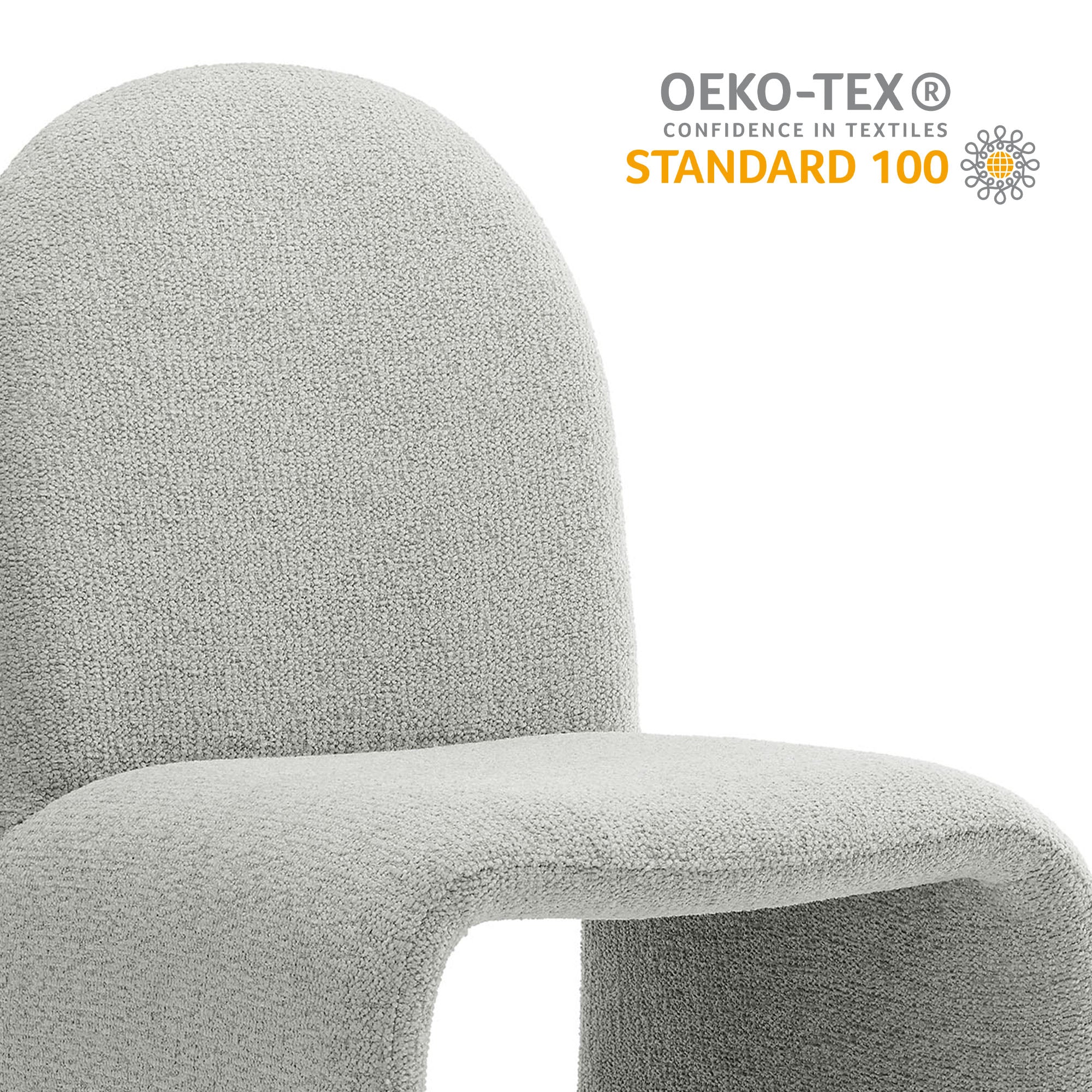 Junia Boucle Upholstered Armless Dining Chair by Modway