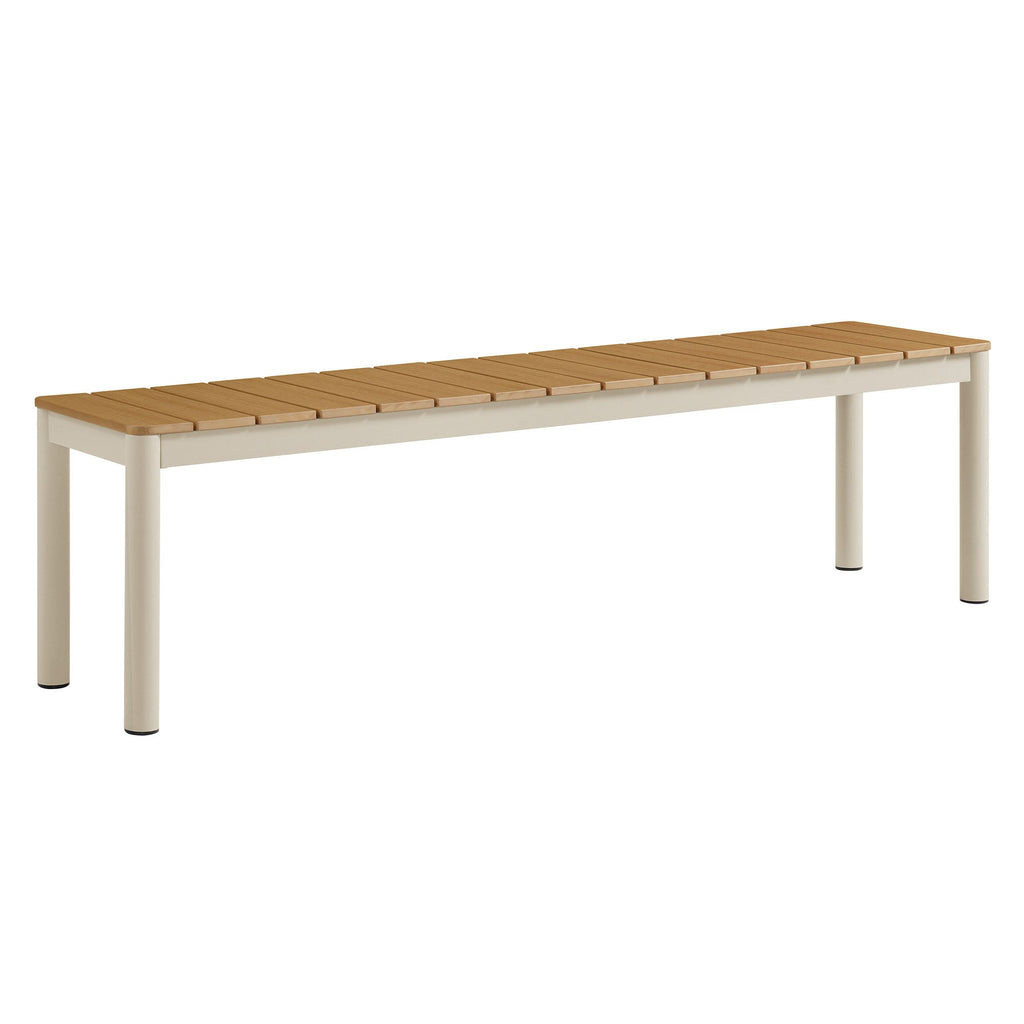 Finn Outdoor Patio Aluminum Bench Set of 2 by Modway