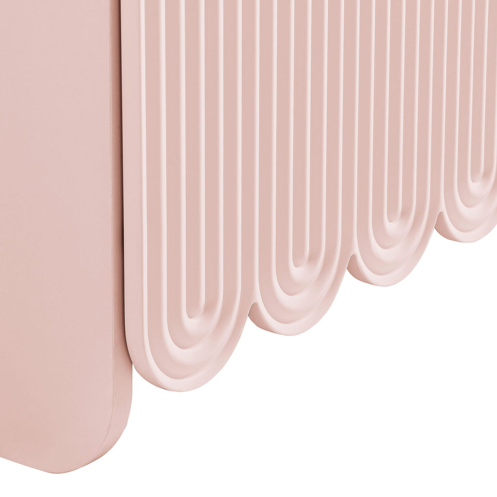 Dahlia Fluted and Scalloped Sideboard Storage Cabinet
