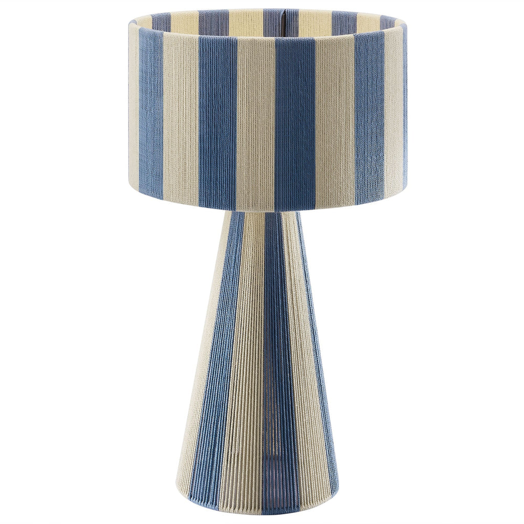 Renae Handwoven Cotton Thread Striped Table Lamp by Modway