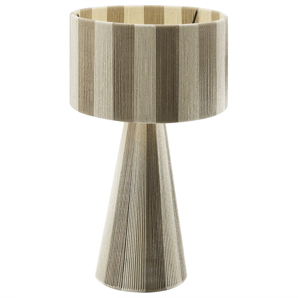 Renae Handwoven Cotton Thread Striped Table Lamp by Modway