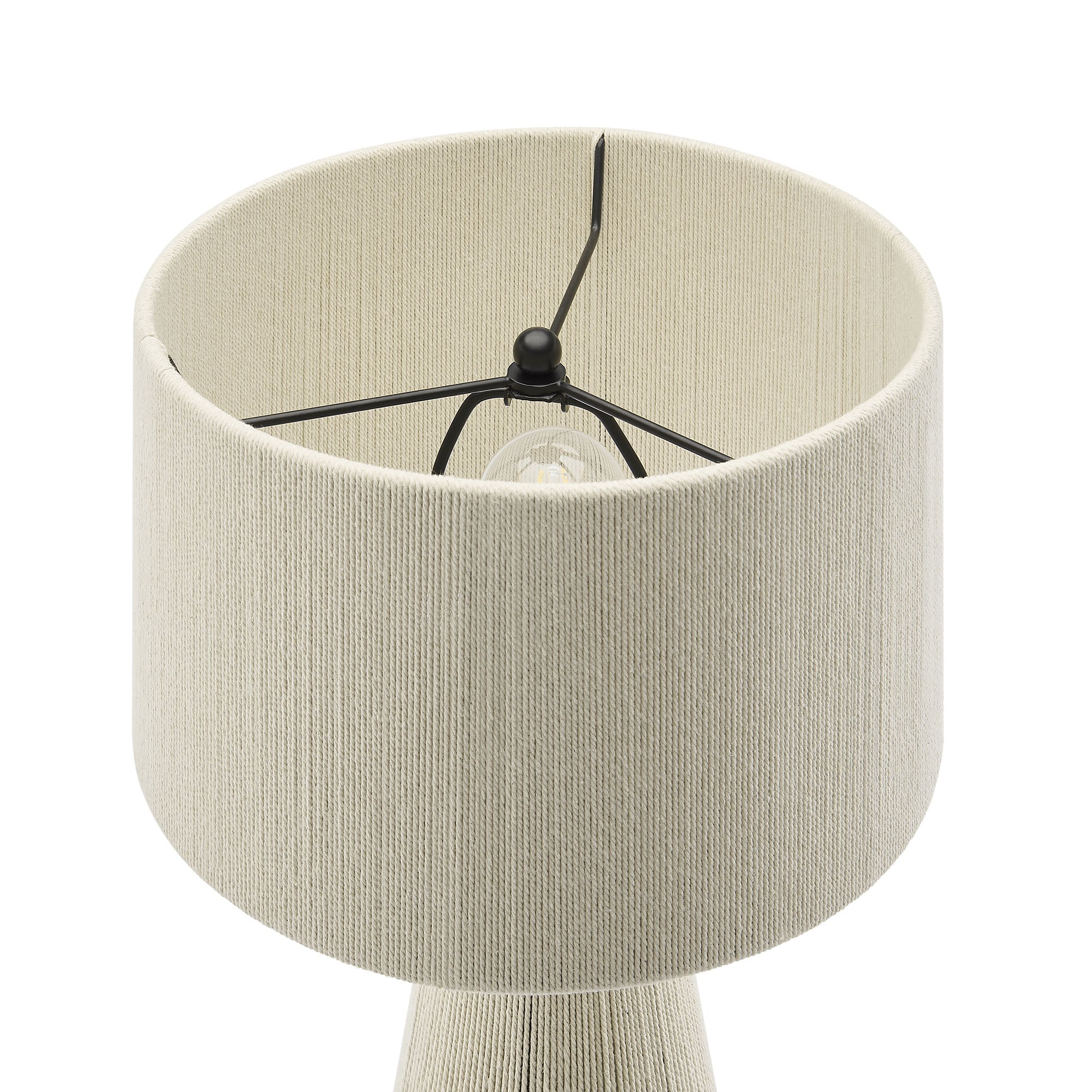 Gia Handwoven Cotton Thread Table Lamp by Modway