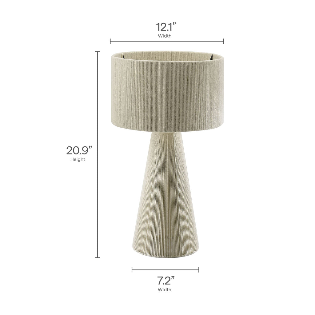 Gia Handwoven Cotton Thread Table Lamp by Modway