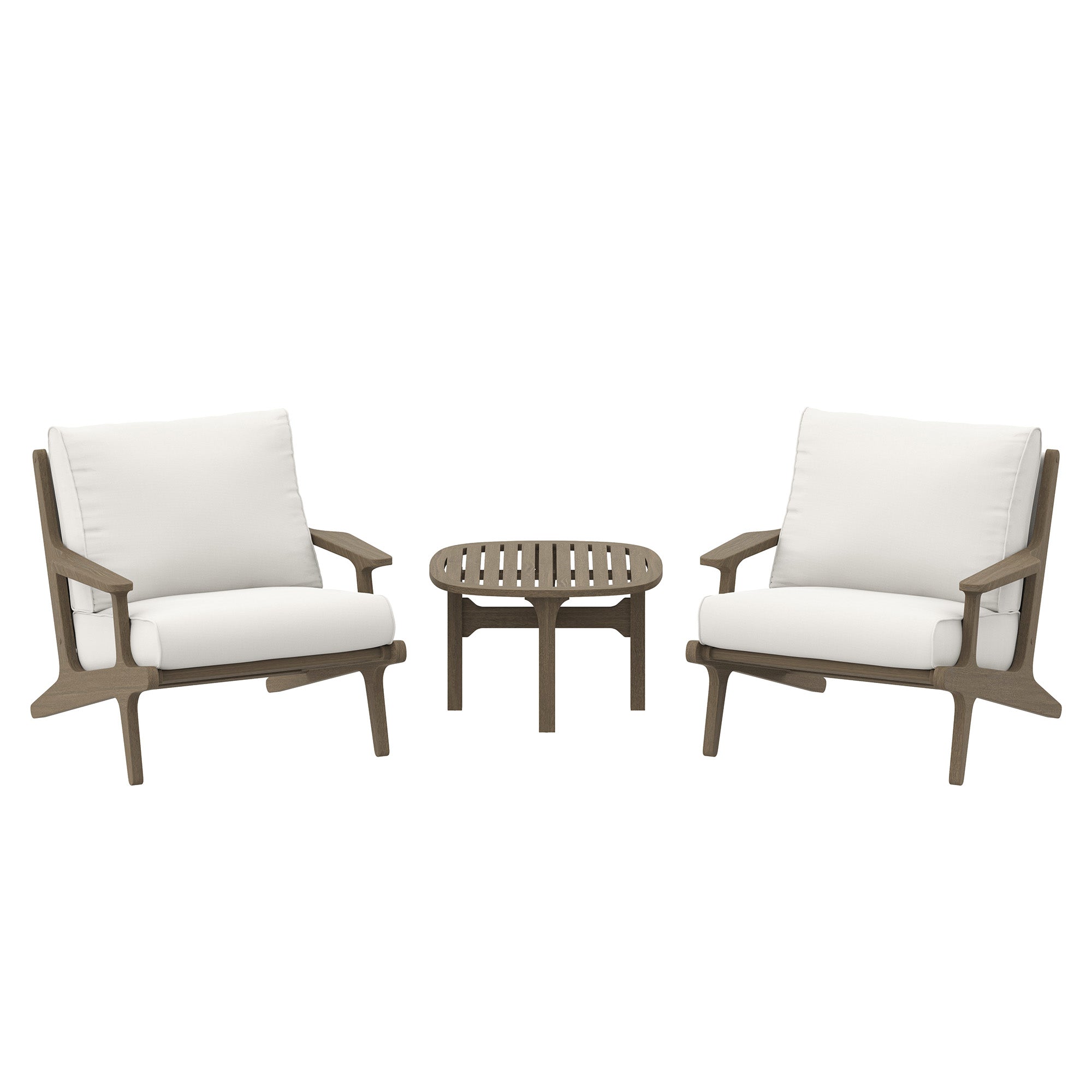 Saratoga 3-Piece Outdoor Patio Teak Wood Furniture Set