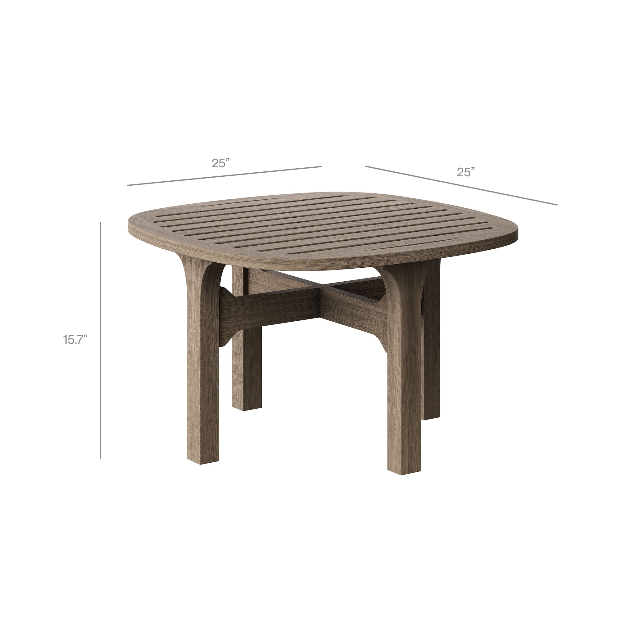 Saratoga 3-Piece Outdoor Patio Teak Wood Furniture Set