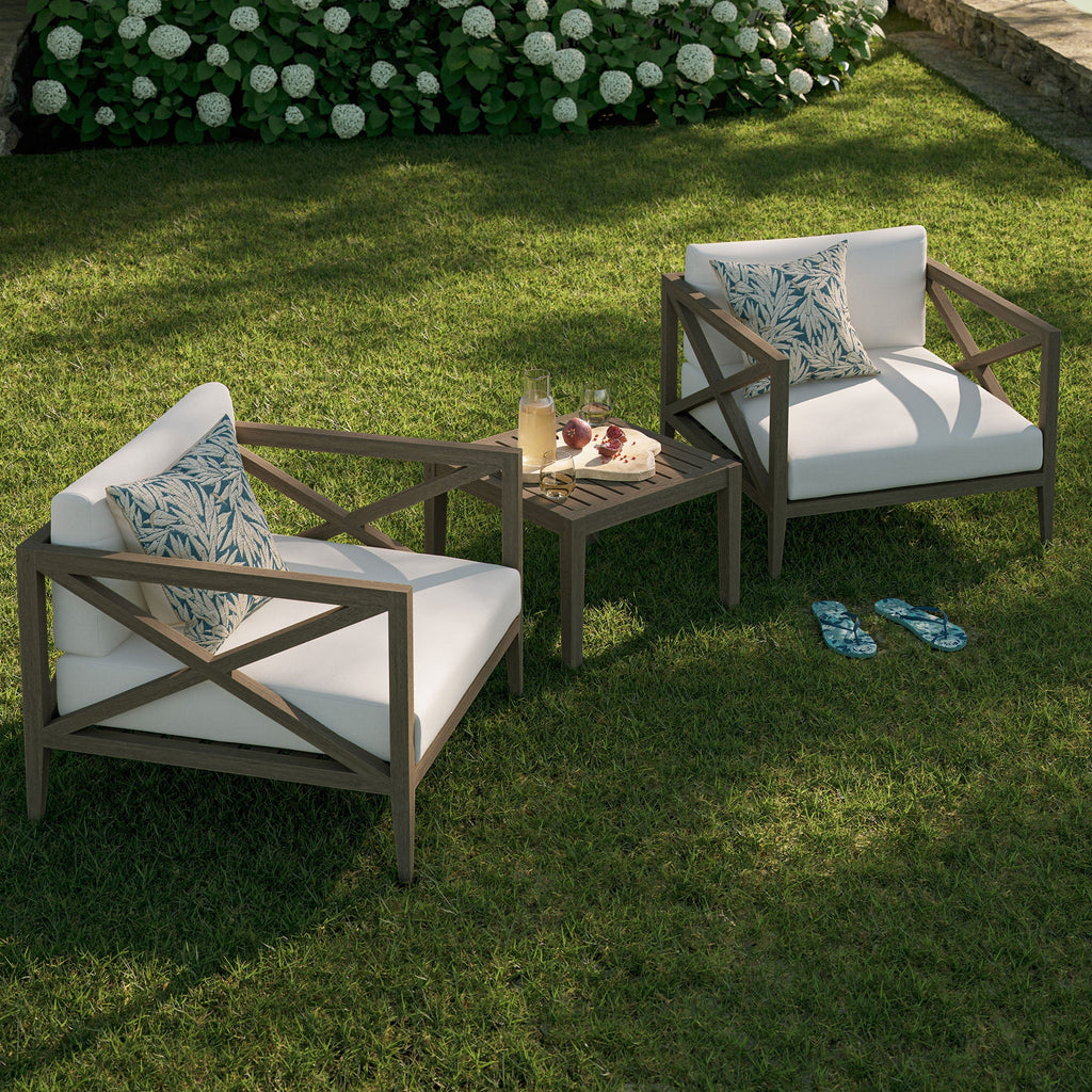 Northlake 3-Piece Outdoor Patio Teak Wood Furniture Set