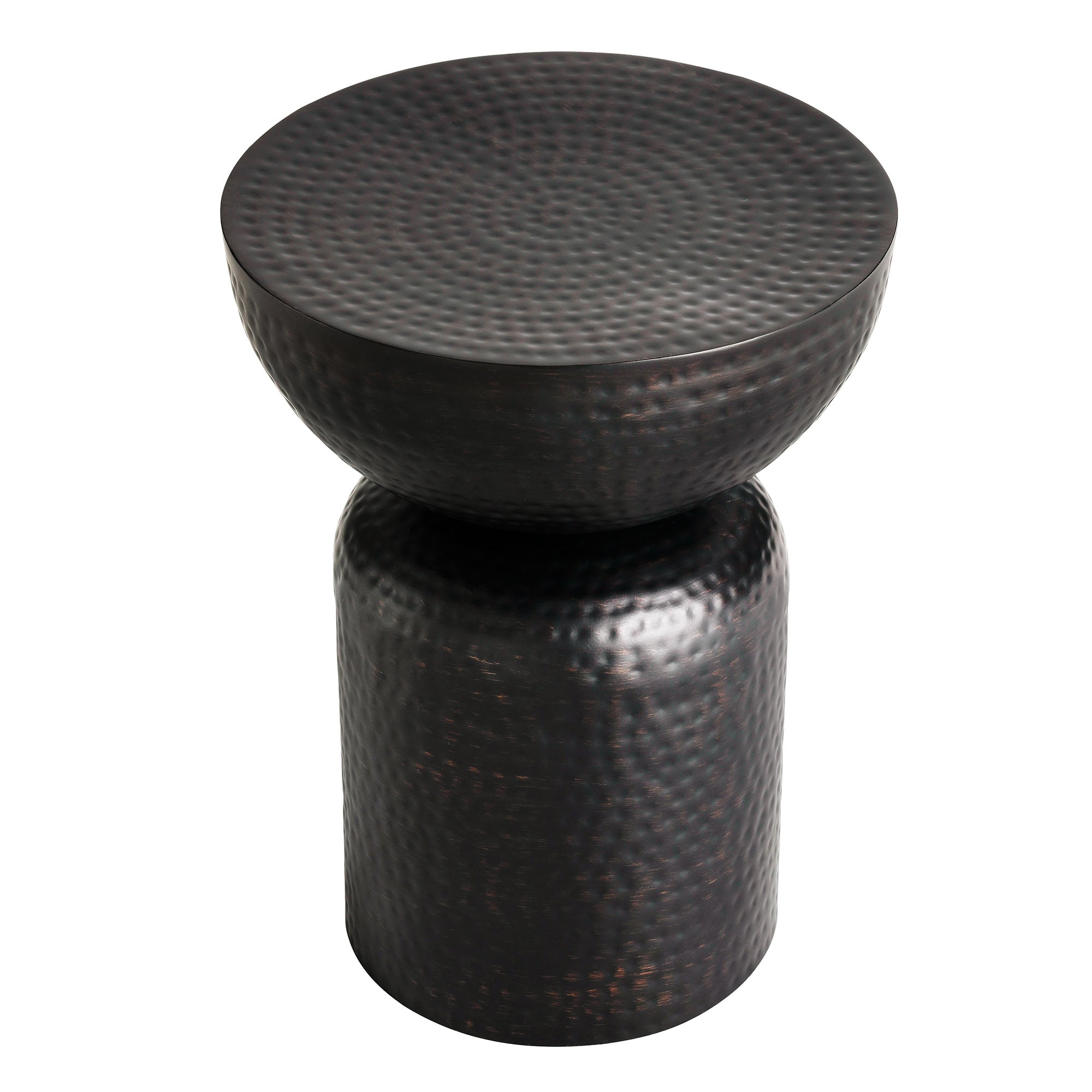 Mella Metal Hammered Side Table by Modway