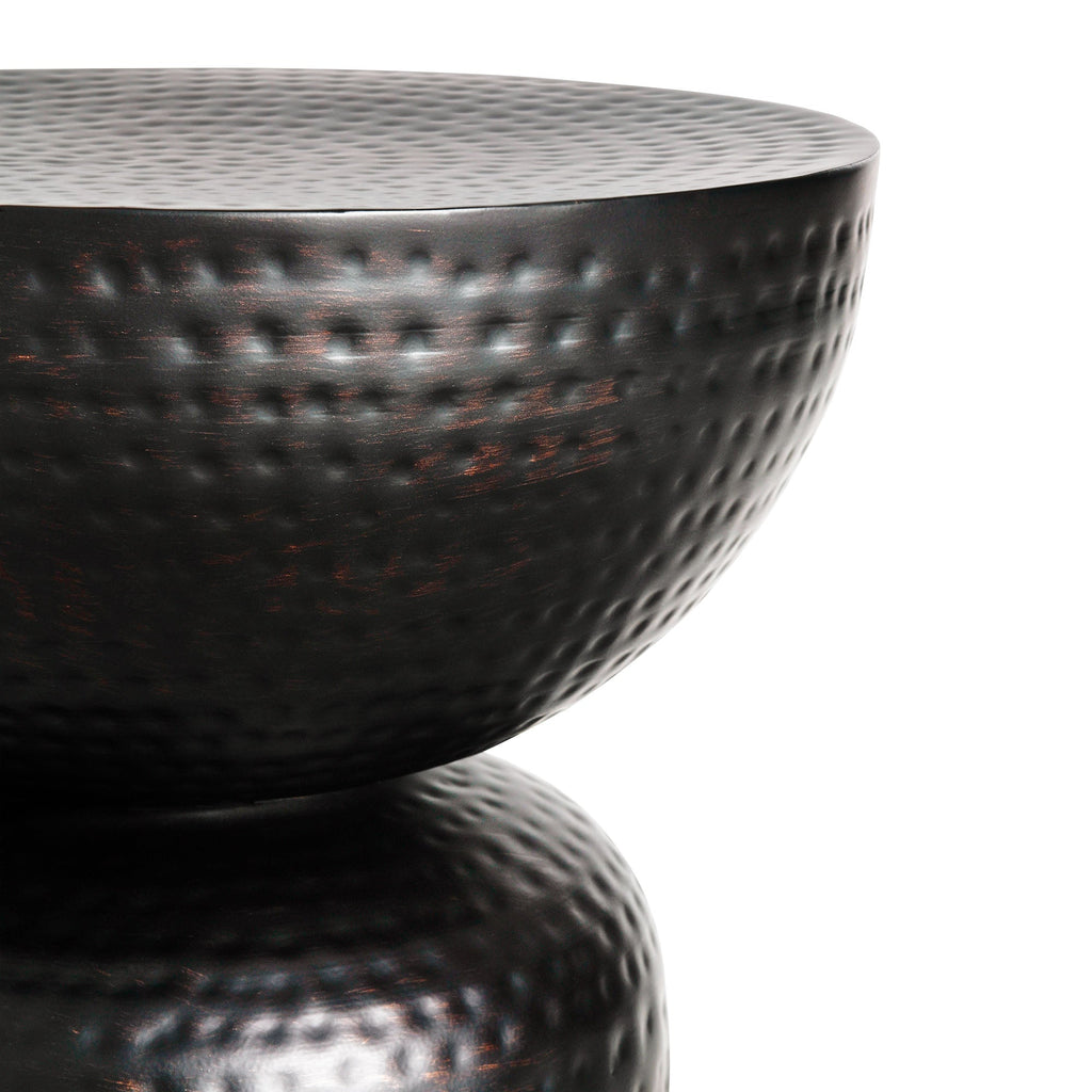Mella Metal Hammered Side Table by Modway