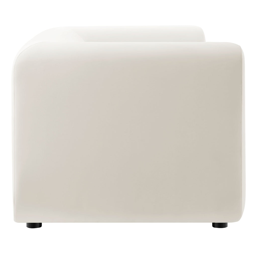 Leif 89" Performance Velvet Upholstered Sofa by Modway