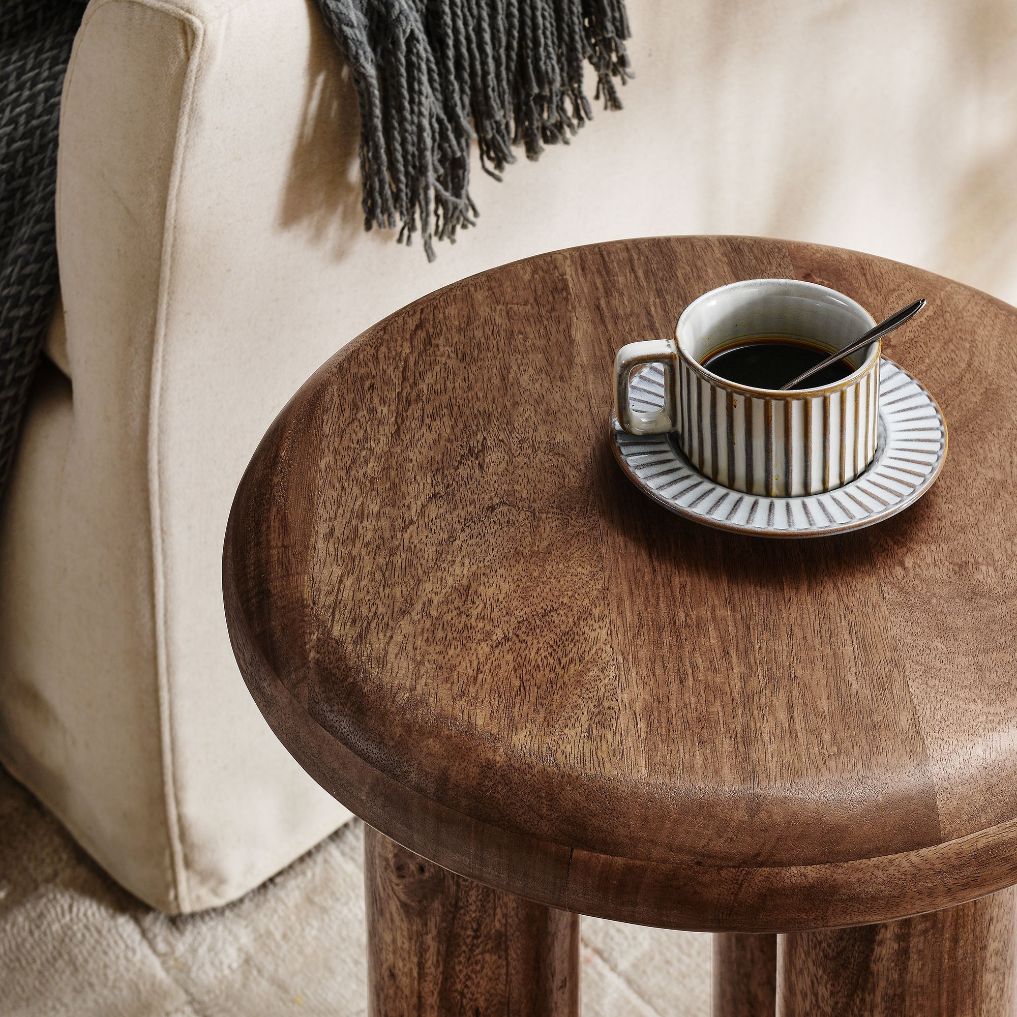 Mavina Mango Wood Side Table by Modway