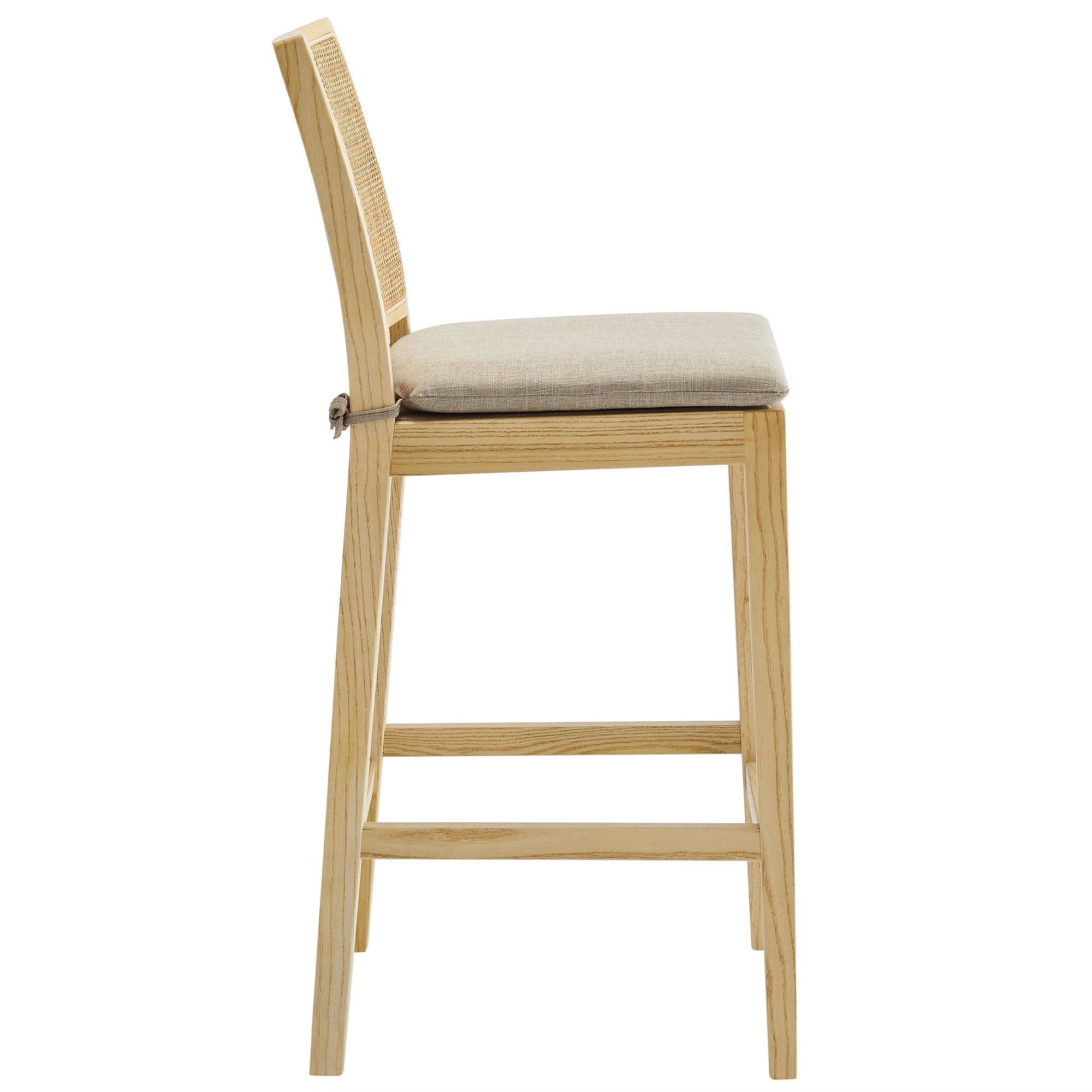 Ovard Wood and Rattan Counter Stool by Modway