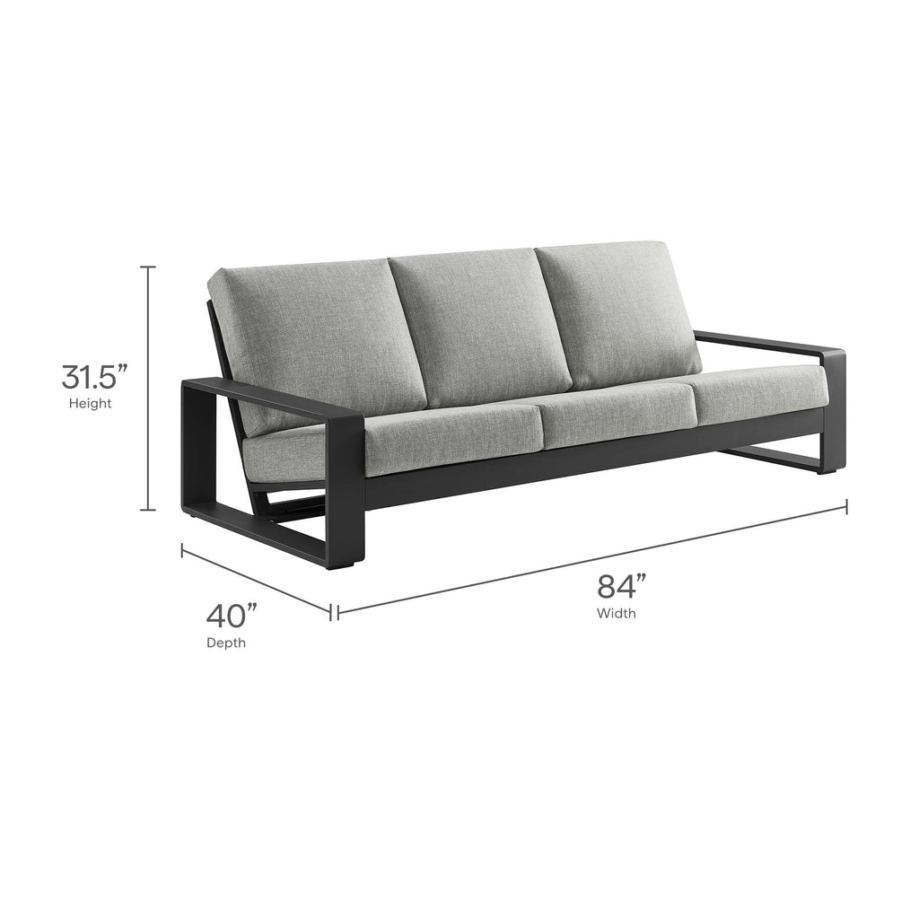 Lirienne Outdoor Patio Aluminum Sofa by Modway