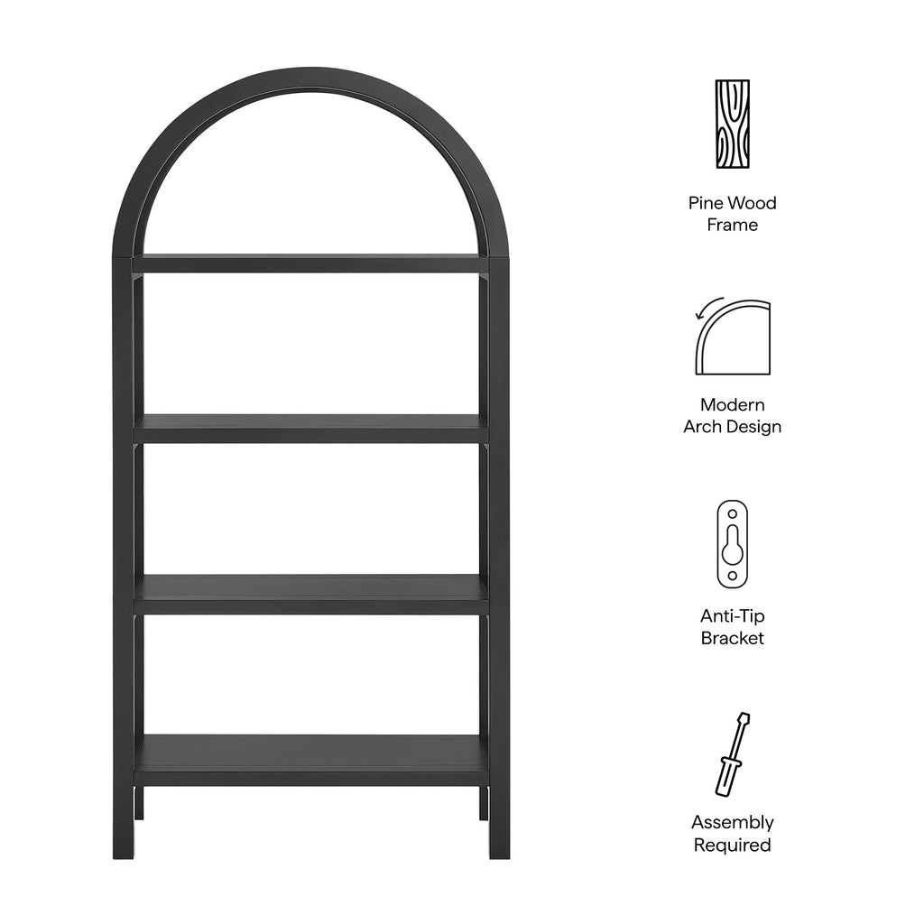 Vexley 60 Inch Arched Bookshelf by Modway