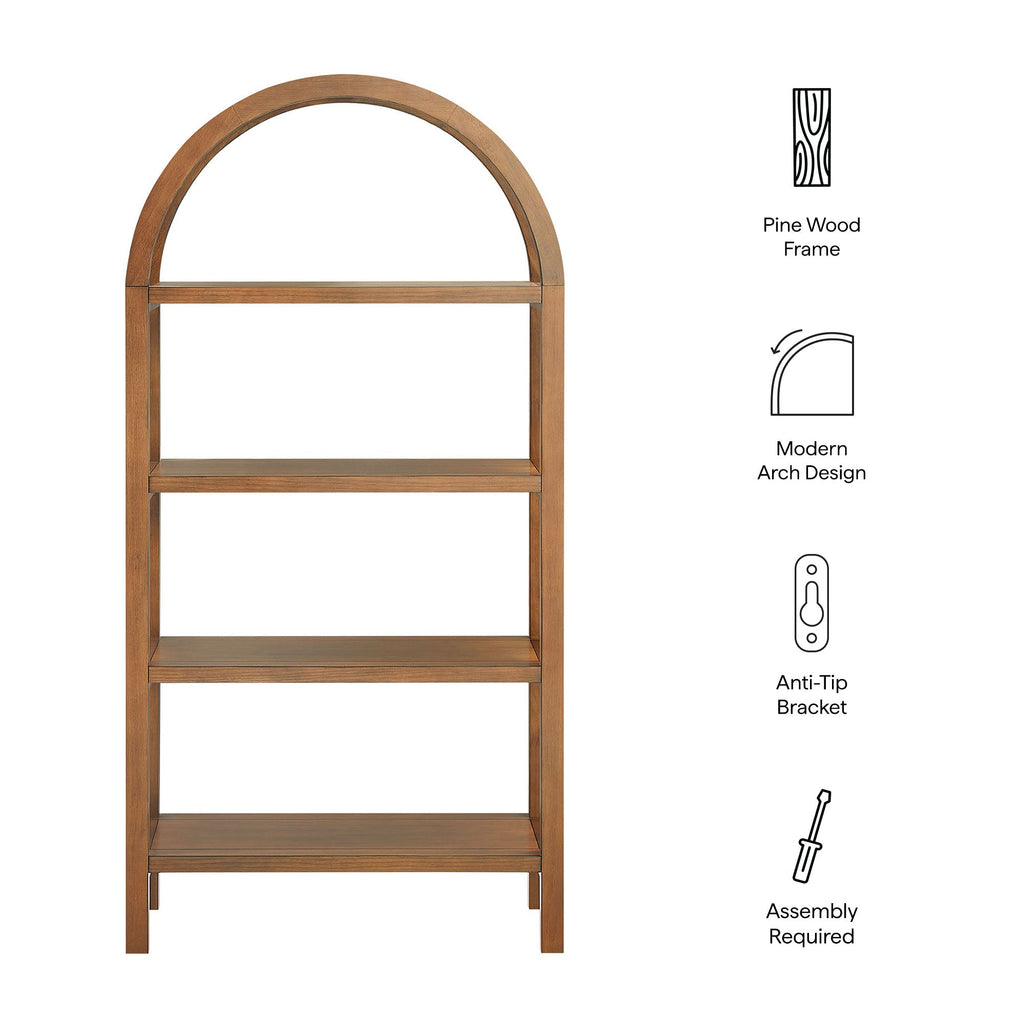Vexley 60 Inch Arched Bookshelf by Modway