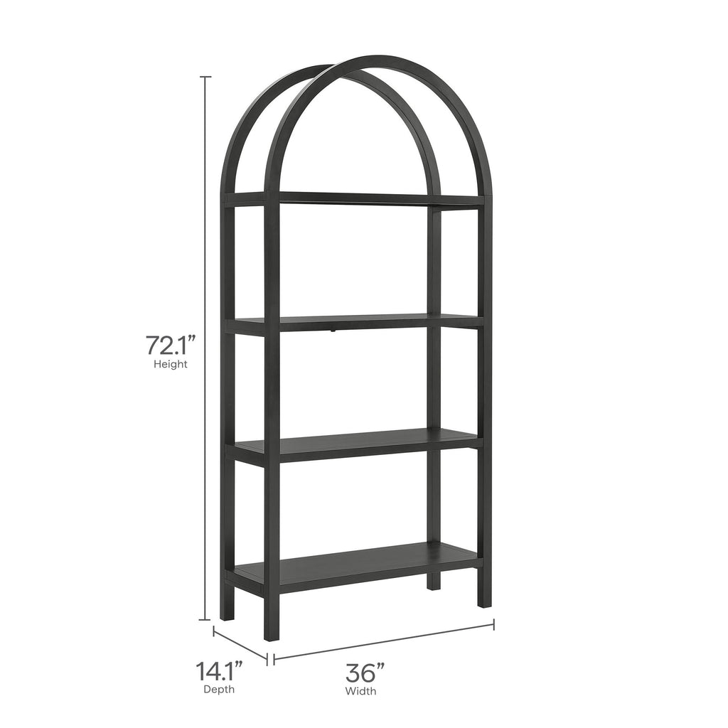 Vexley 72 Inch Large Arched Bookshelf by Modway