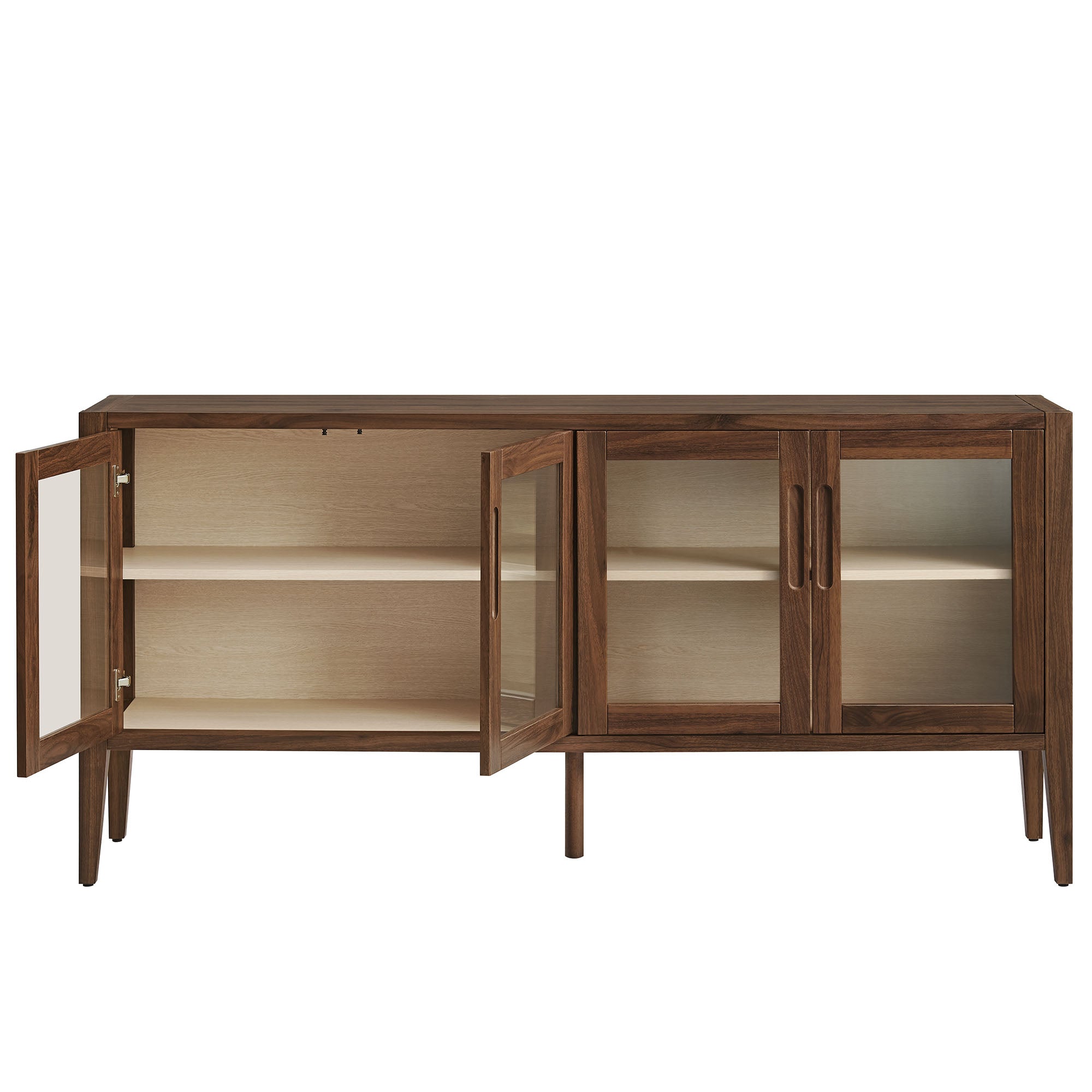 Nell 72" Glass Door Sideboard Cabinet by Modway