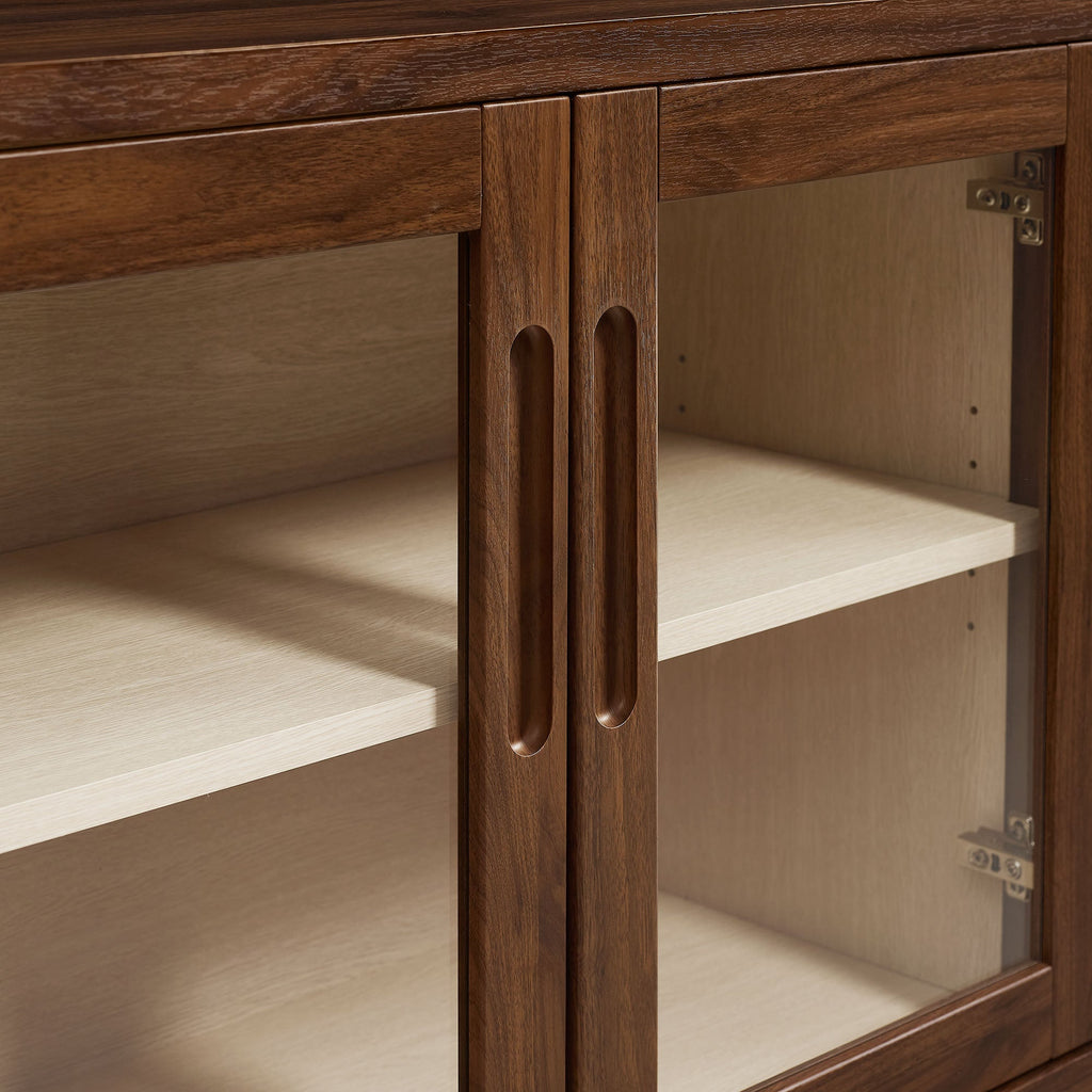 Nell 72" Glass Door Sideboard Cabinet by Modway