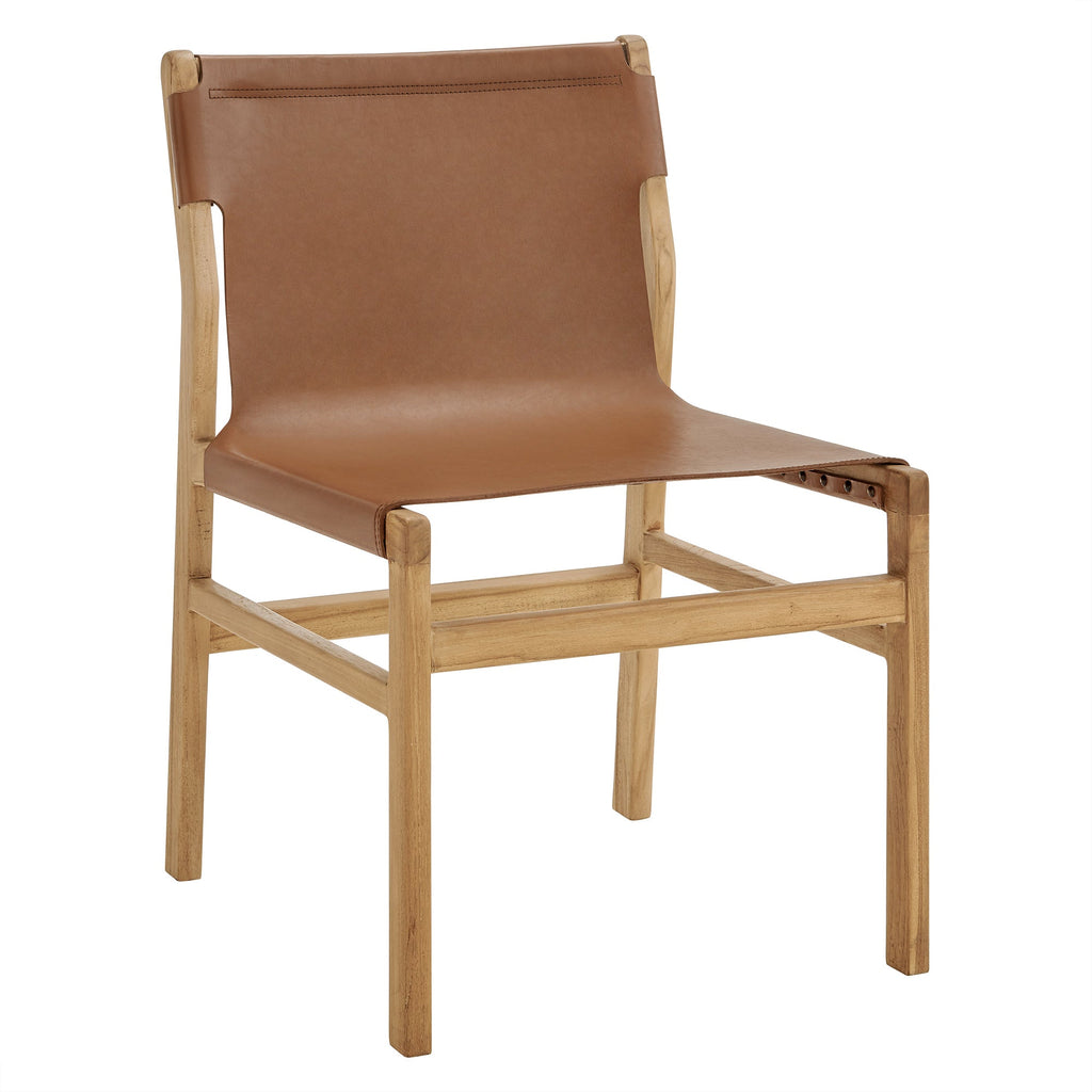 Sonora Leather Dining Side Chair by Modway