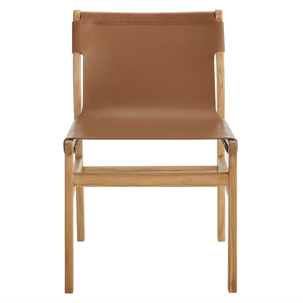 Sonora Leather Dining Side Chair by Modway