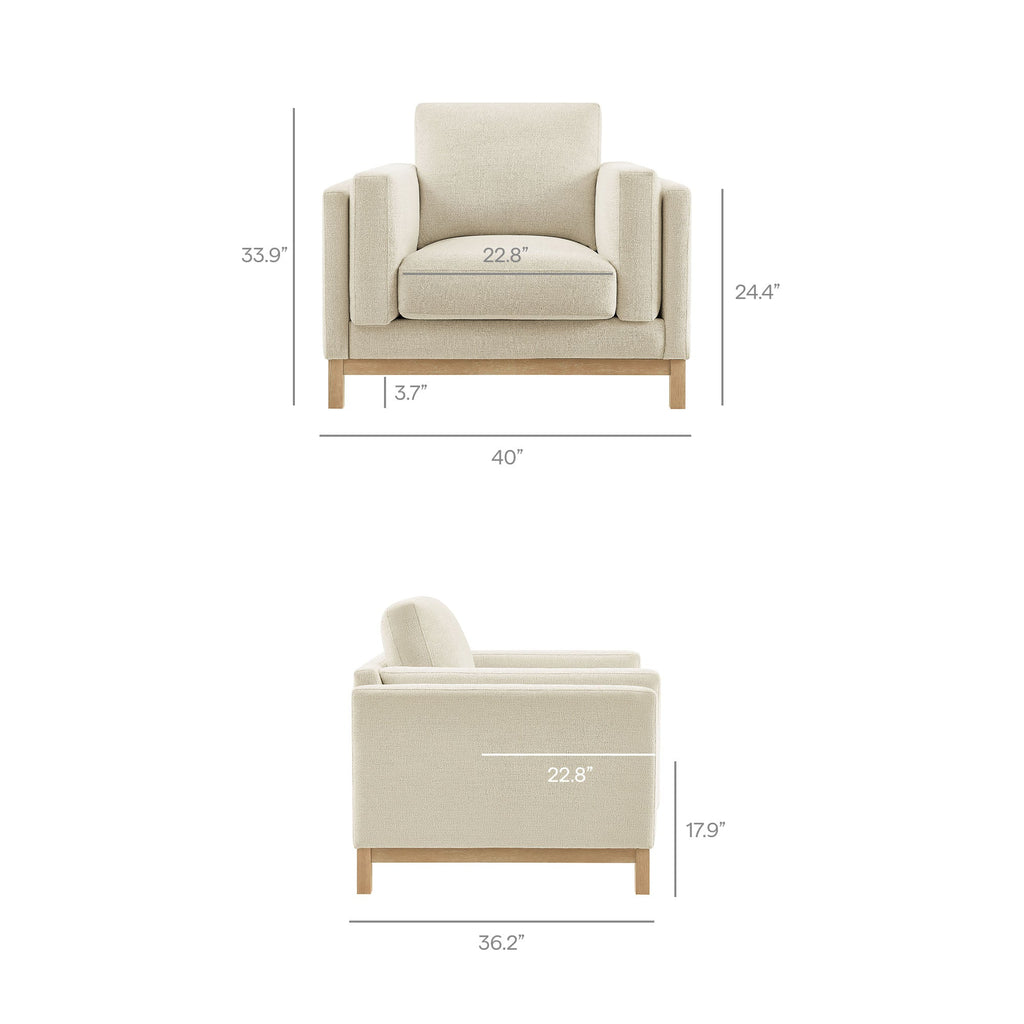 Roscoe Fabric Armchair by Modway