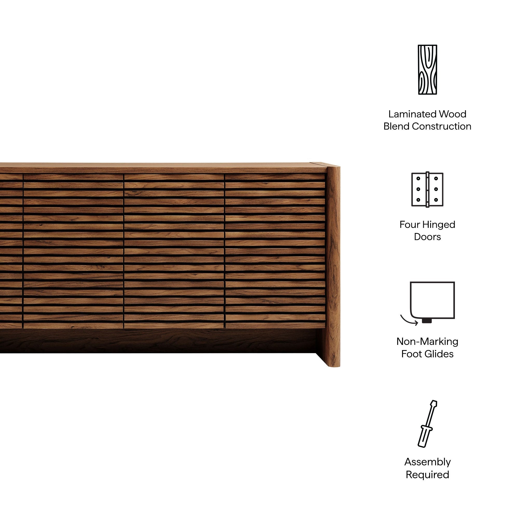 Emric Wave 66" 4-Door Sideboard by Modway