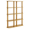 Arcus 4-Tier Oval Wood Bookshelf by Modway