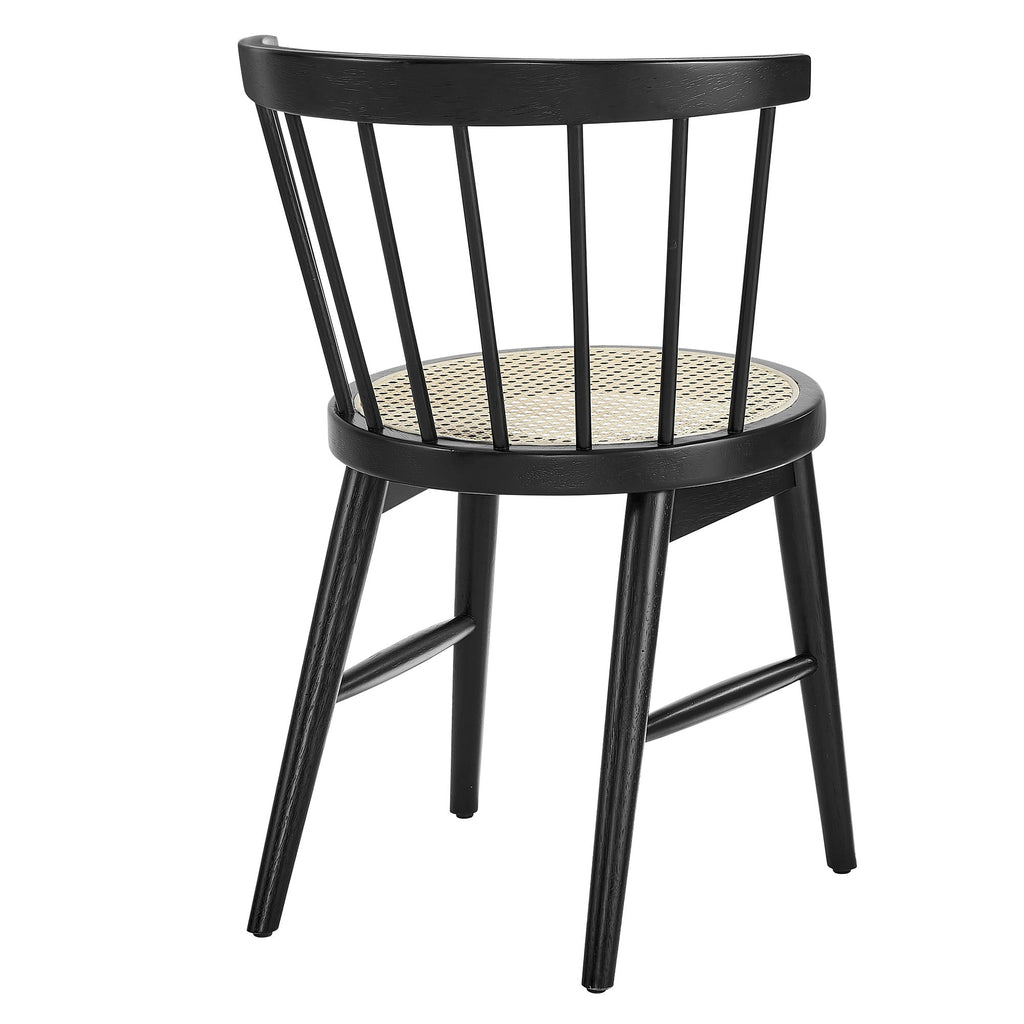 Lykke Curved Spindle Back Dining Chairs Set of 2 by Modway