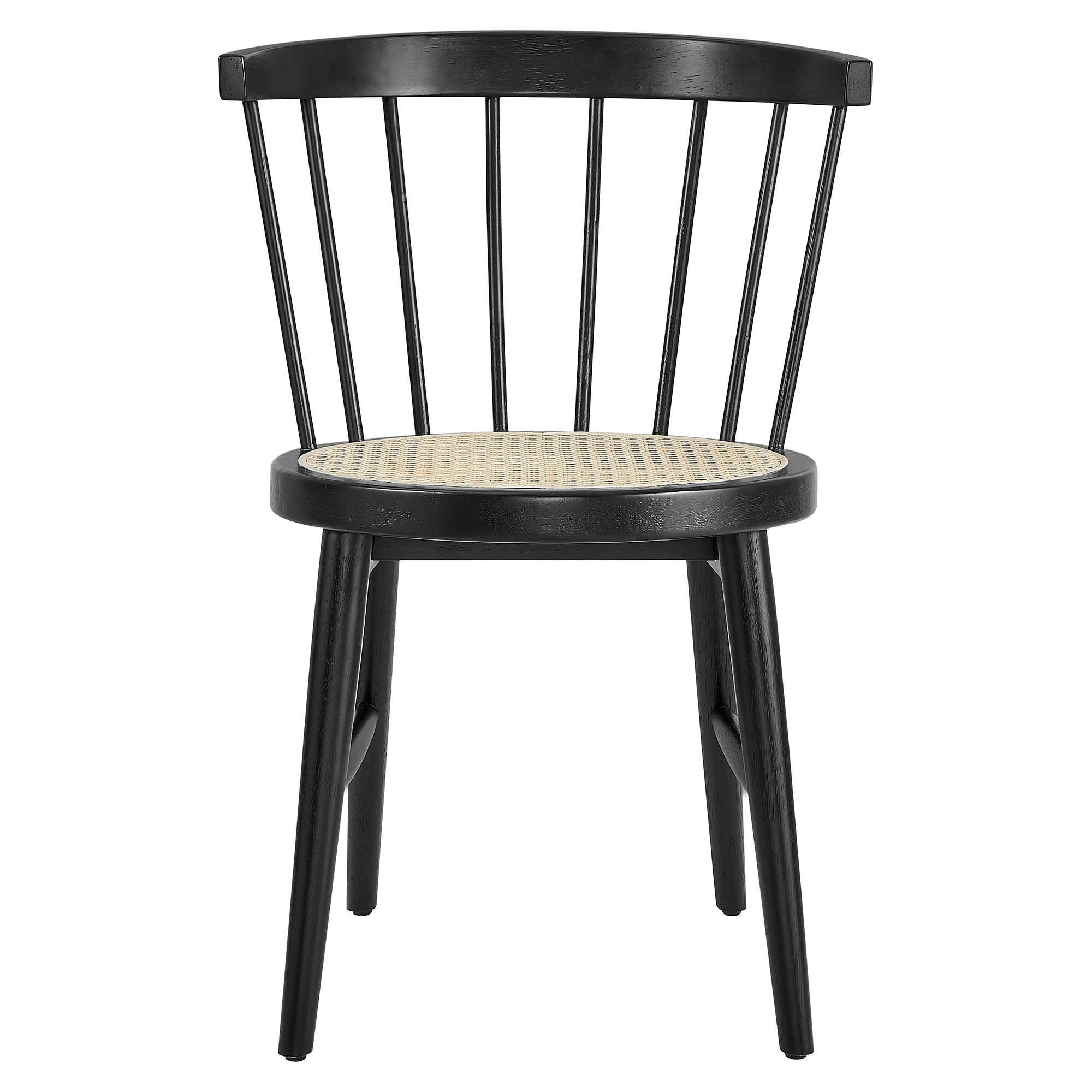 Lykke Curved Spindle Back Dining Chairs Set of 2 by Modway