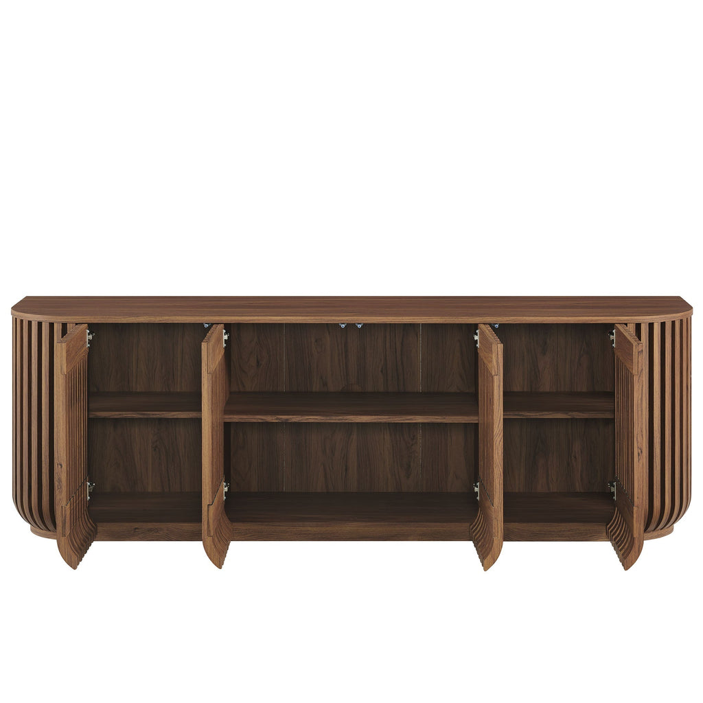 Fortitude 75" Curved Sideboard Storage Cabinet by Modway
