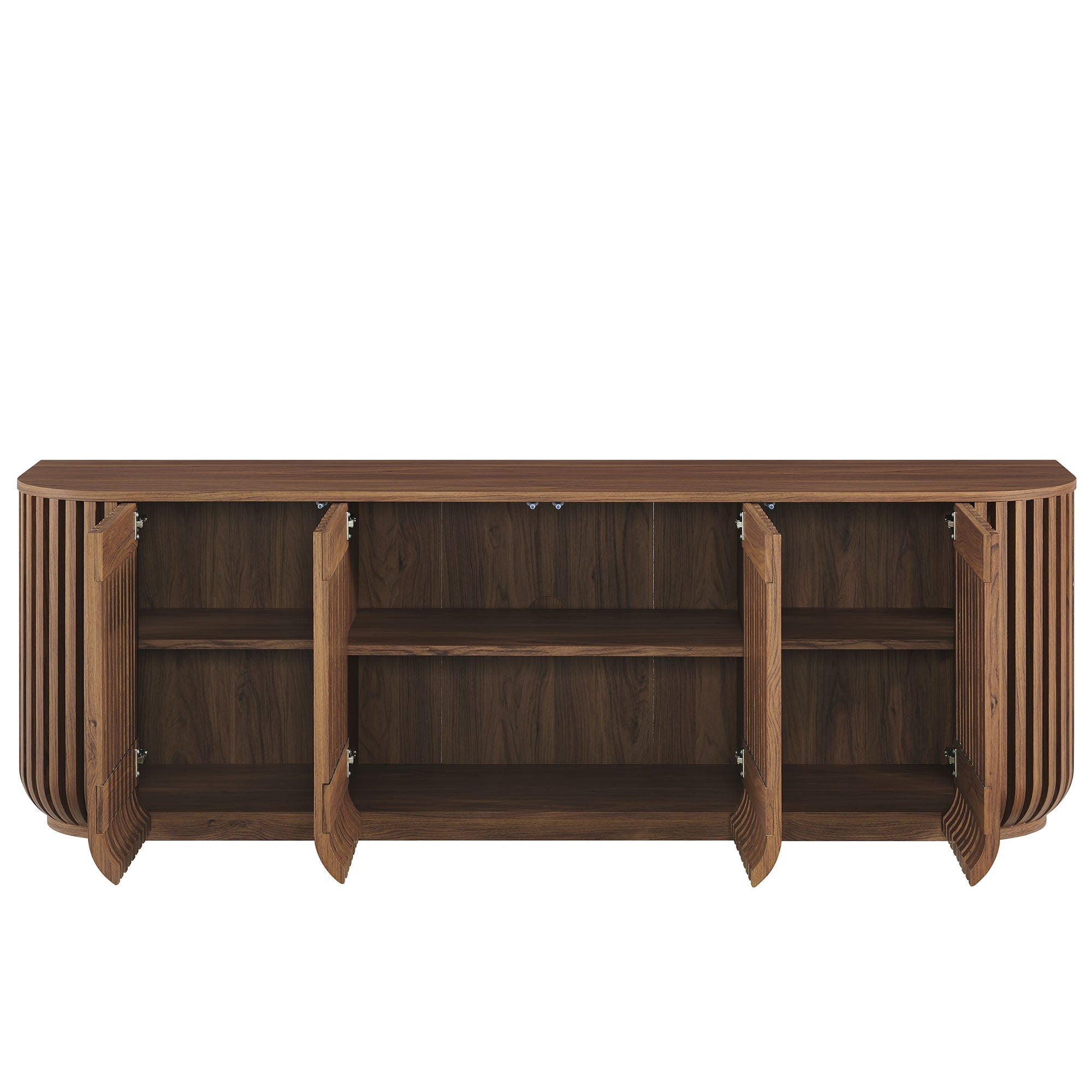 Fortitude 75" Curved Sideboard Storage Cabinet by Modway