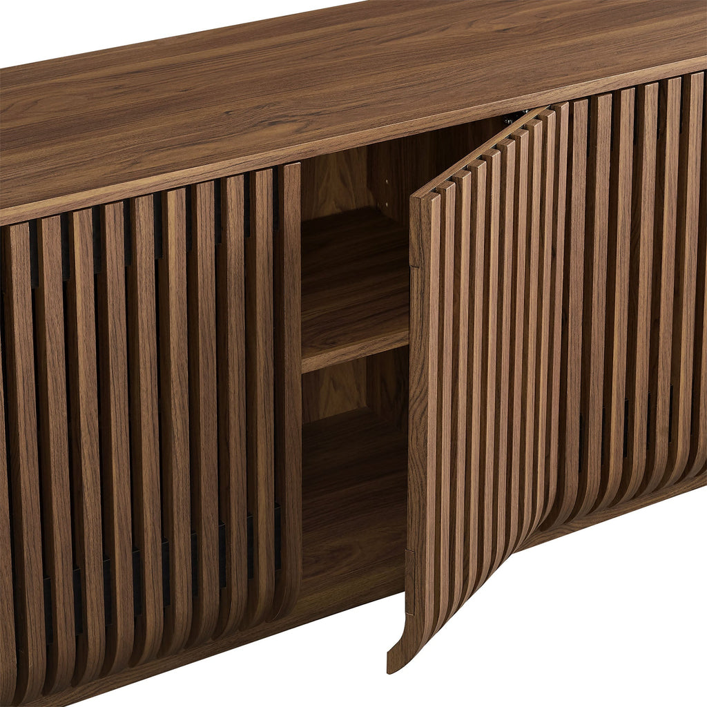 Fortitude 75" Curved Sideboard Storage Cabinet by Modway