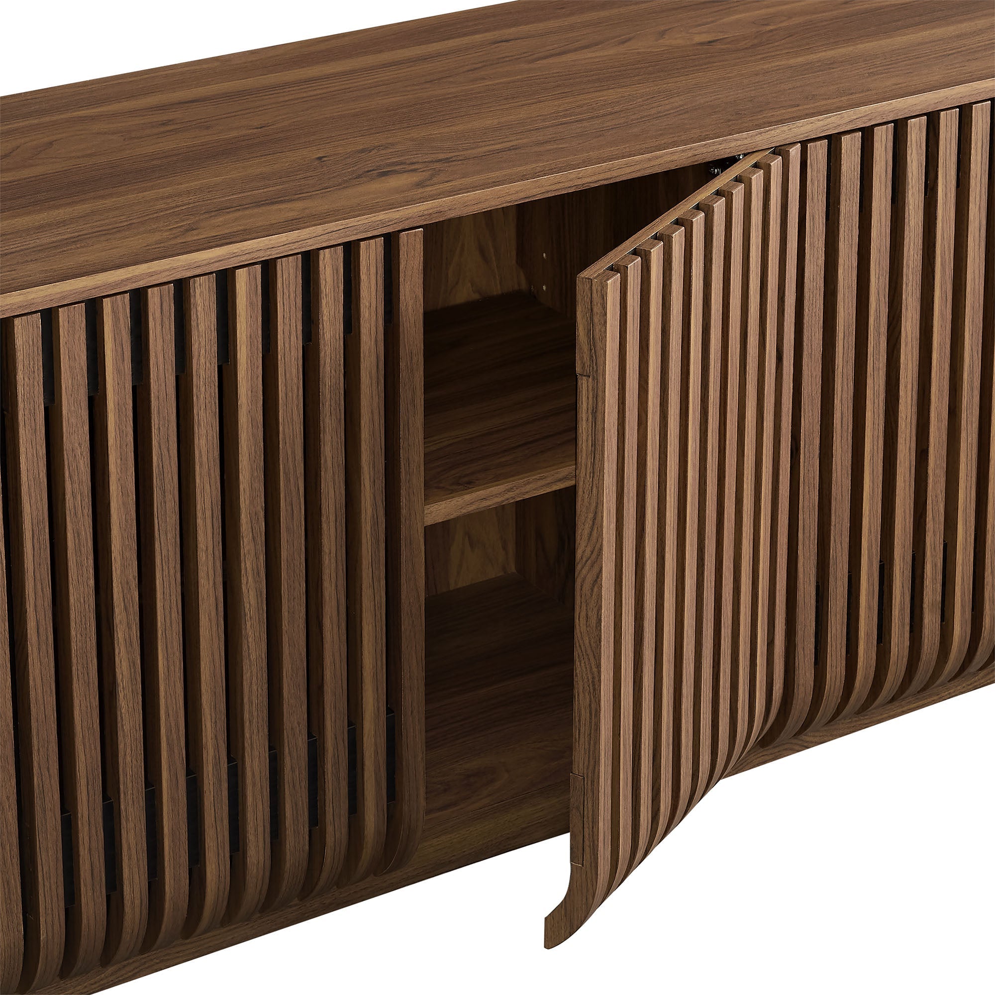 Fortitude 75" Curved Sideboard Storage Cabinet by Modway