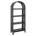 Celeste 67 Inch Tall Arched Natural Rattan Bookshelf by Modway