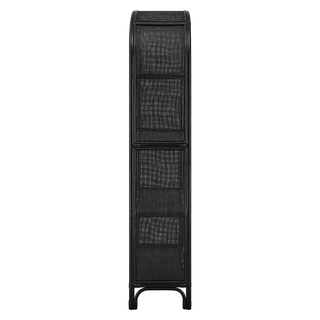 Celeste 67 Inch Tall Arched Natural Rattan Bookshelf by Modway