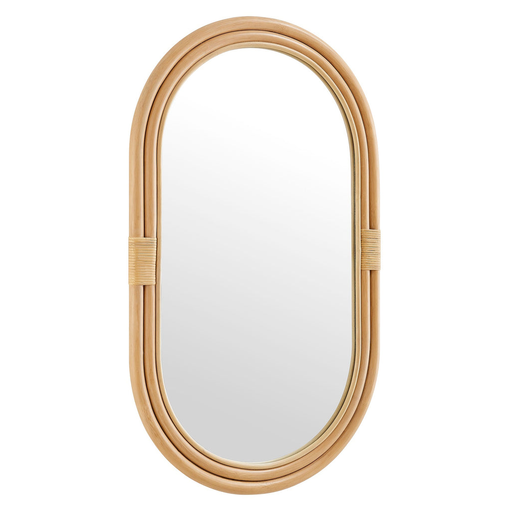 Corsica Oval Rattan Wall Mirror by Modway