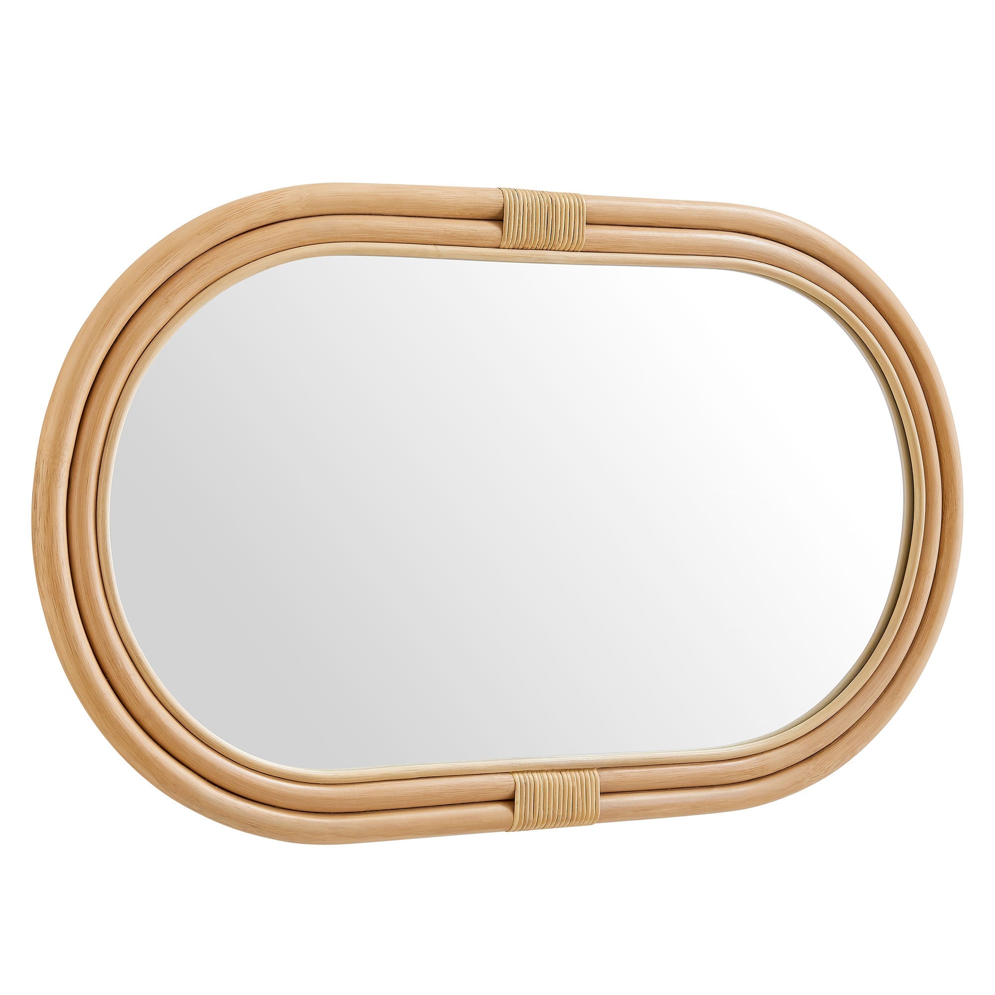 Corsica Oval Rattan Wall Mirror by Modway