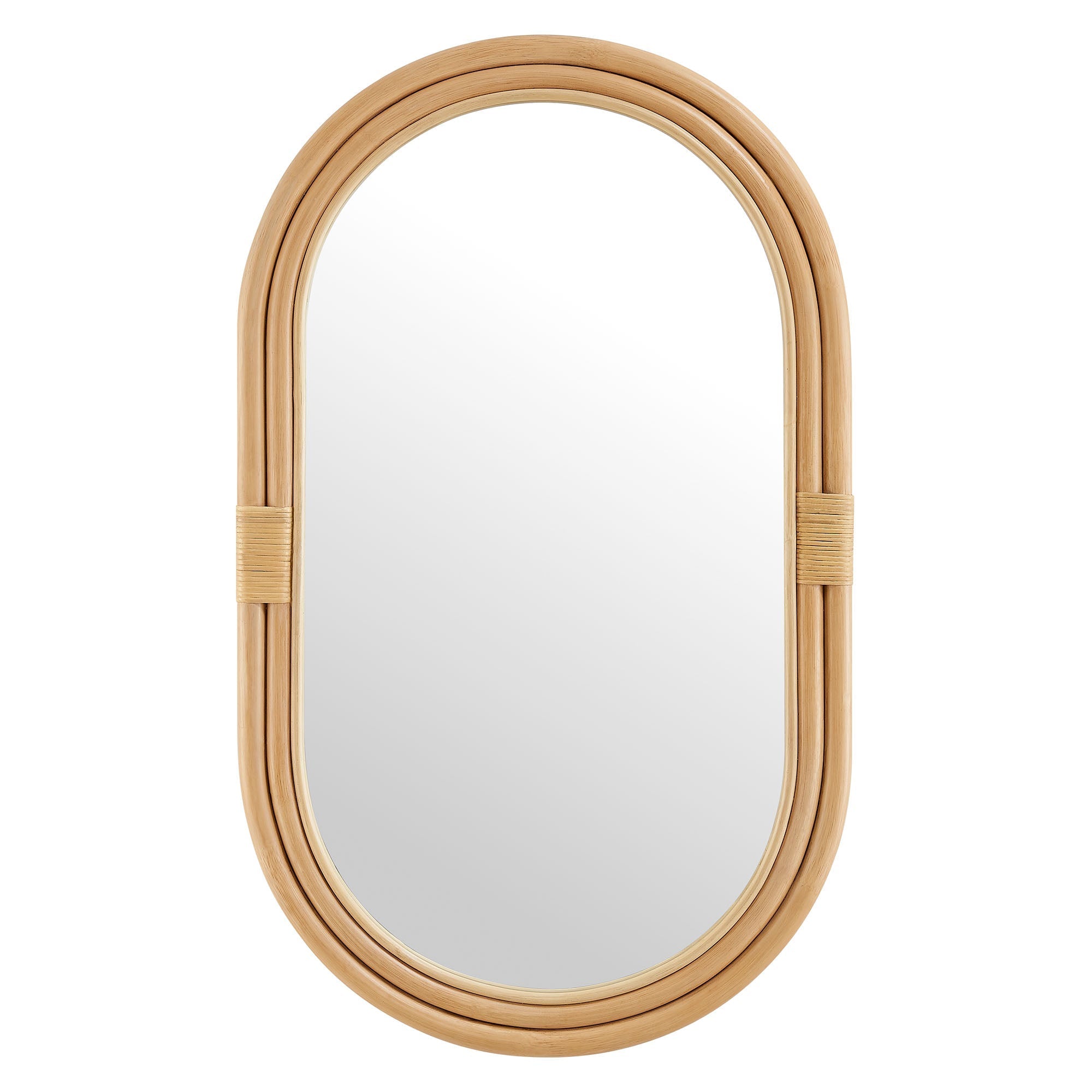 Corsica Oval Rattan Wall Mirror by Modway
