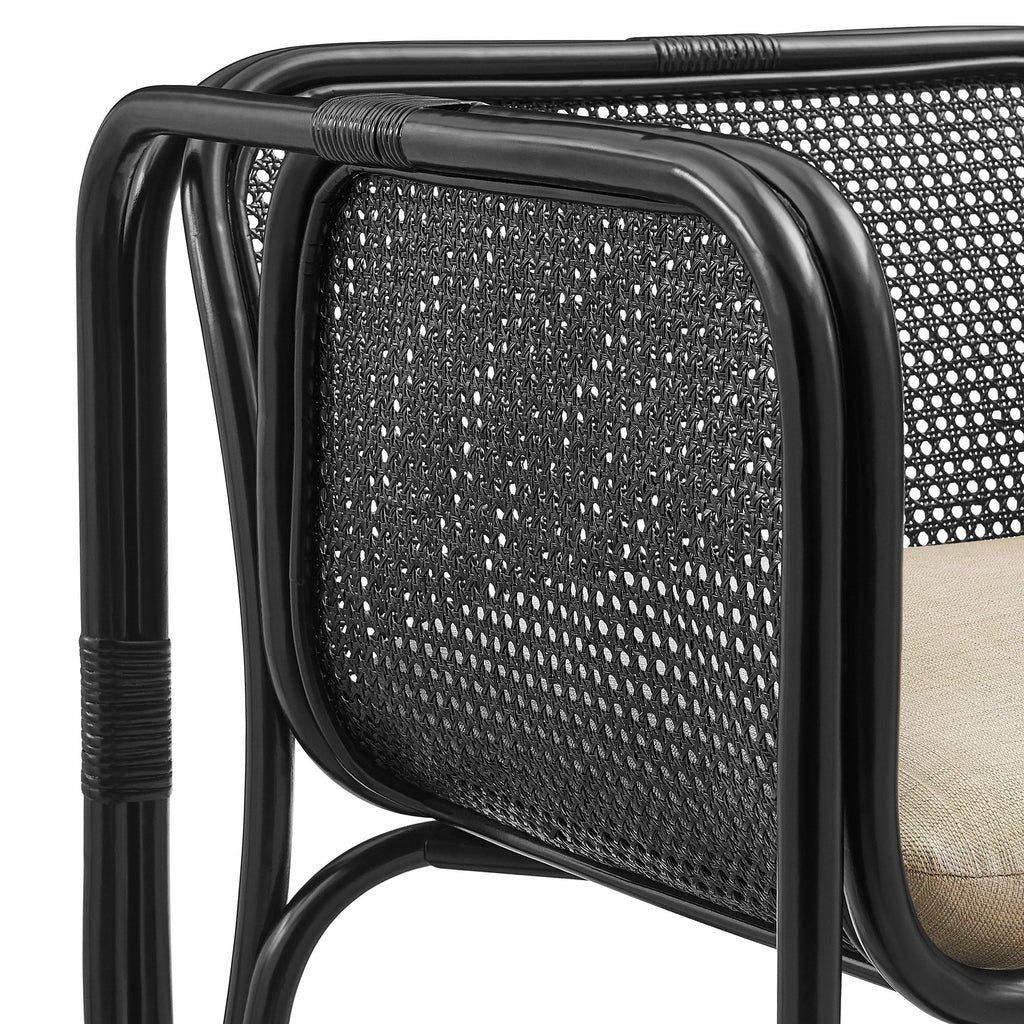 Ellis Natural Rattan Accent Armchair by Modway