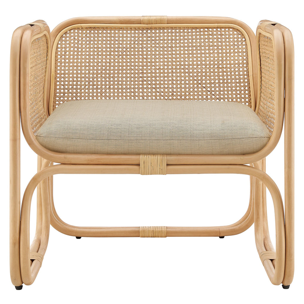 Ellis Natural Rattan Accent Armchair by Modway