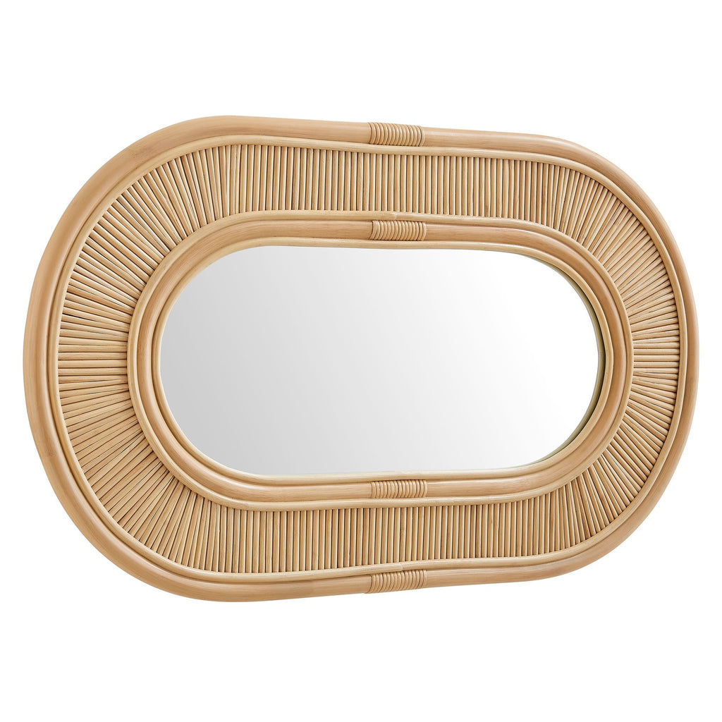 Sovana Oval Rattan Wall Mirror by Modway