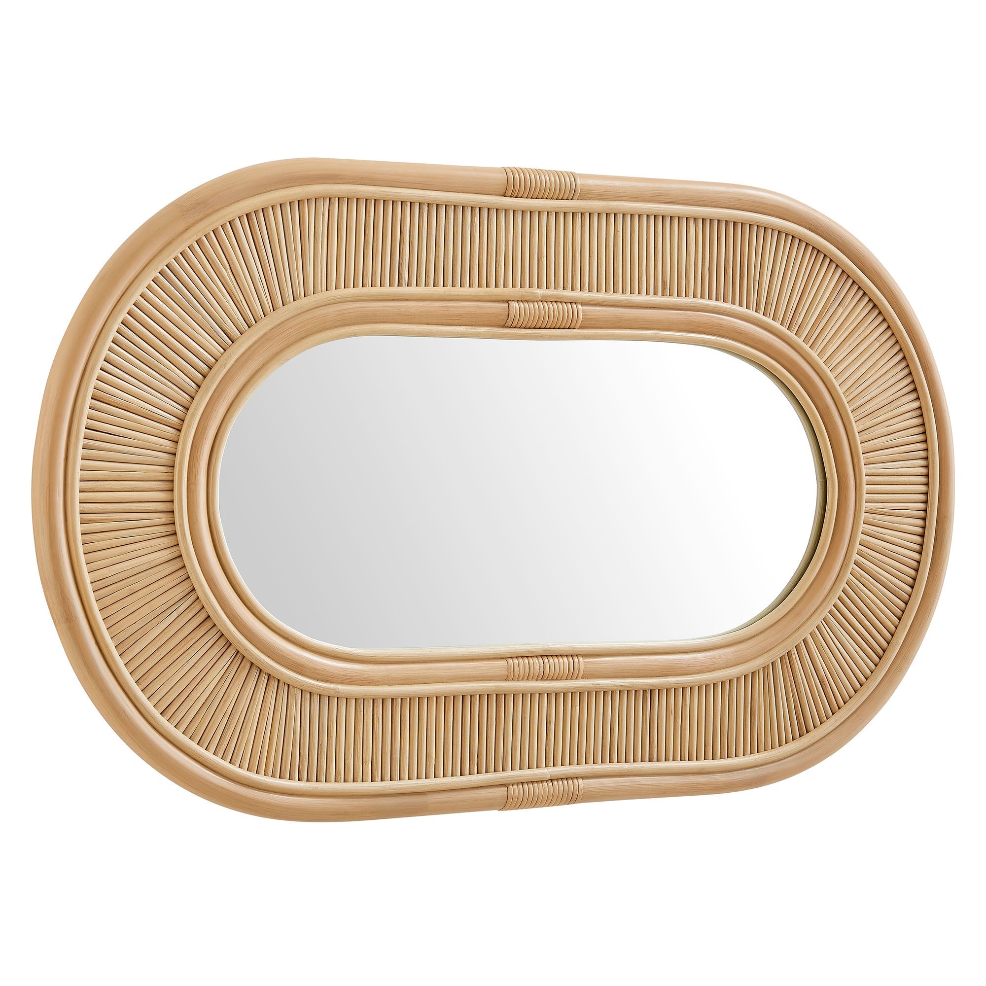 Sovana Oval Rattan Wall Mirror by Modway