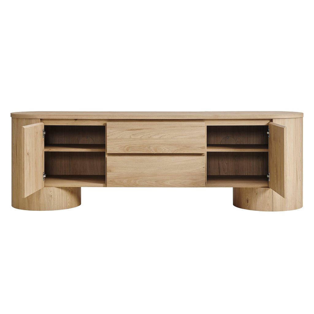 Duval 71 Inch Oval TV Cabinet by Modway