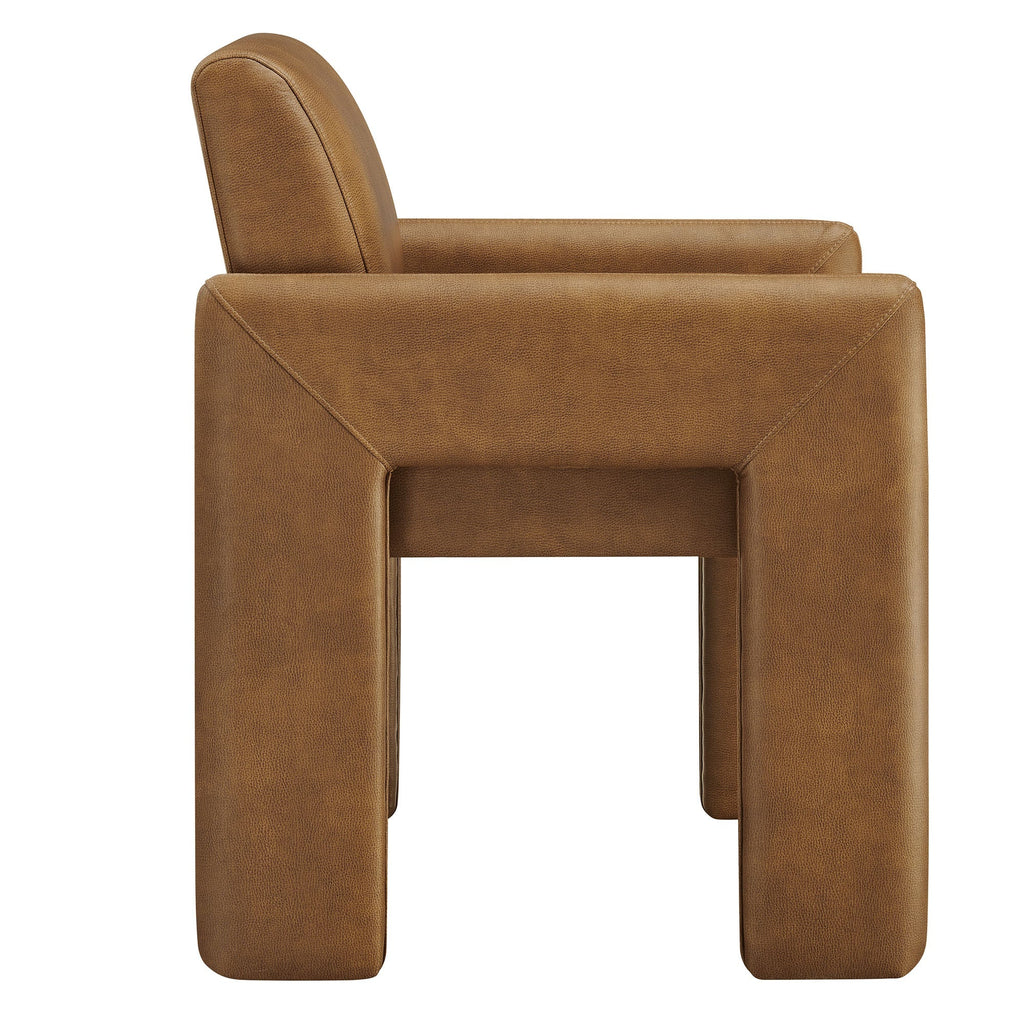 Daven Vegan Leather Dining Armchair by Modway