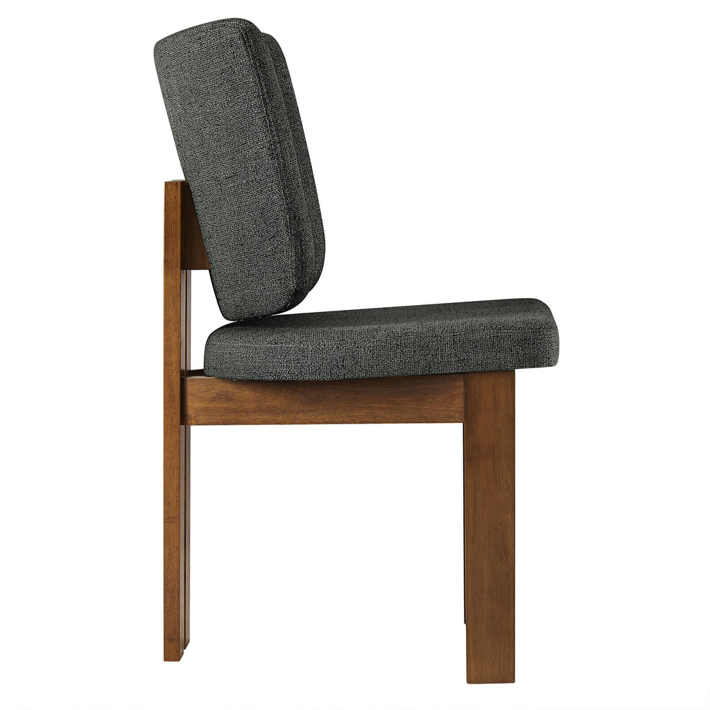 Alba Armless Upholstered Dining Chairs Set of 2