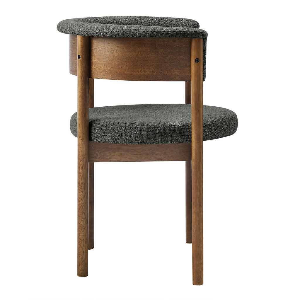 Clea Curved Upholstered Dining Chairs Set of 2