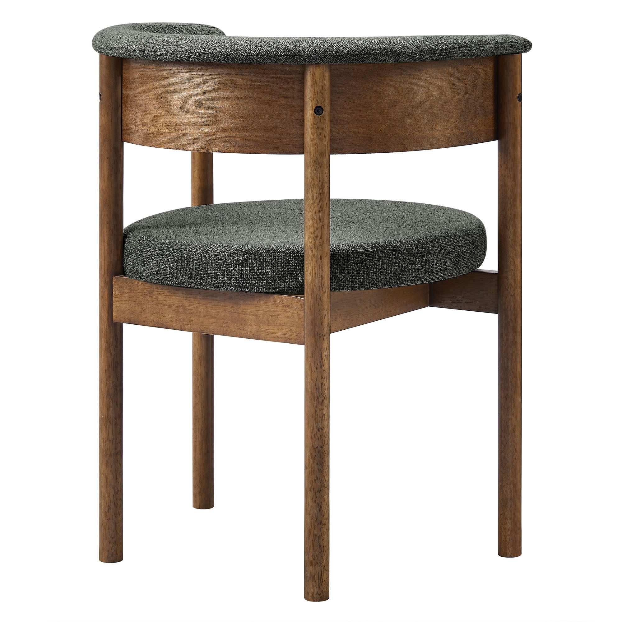 Clea Curved Upholstered Dining Chairs Set of 2