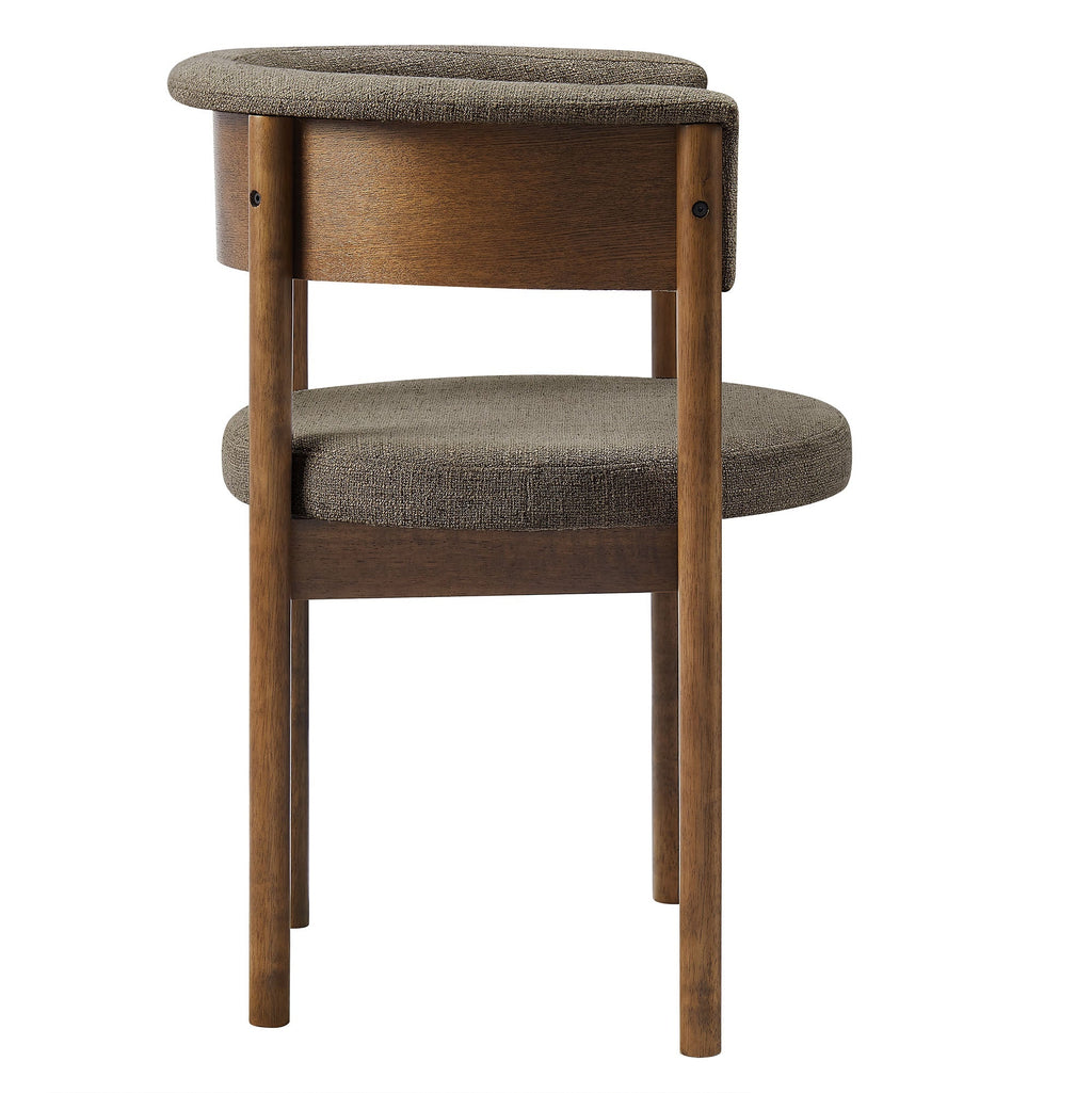 Clea Curved Upholstered Dining Chairs Set of 2