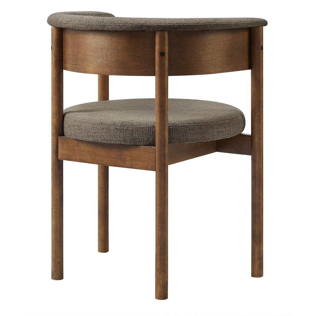 Clea Curved Upholstered Dining Chairs Set of 2