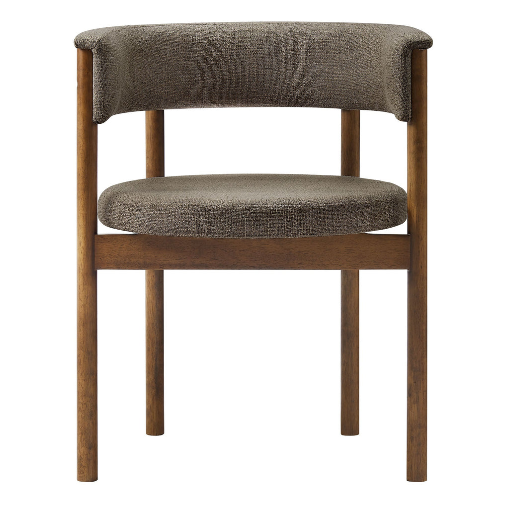 Clea Curved Upholstered Dining Chairs Set of 2