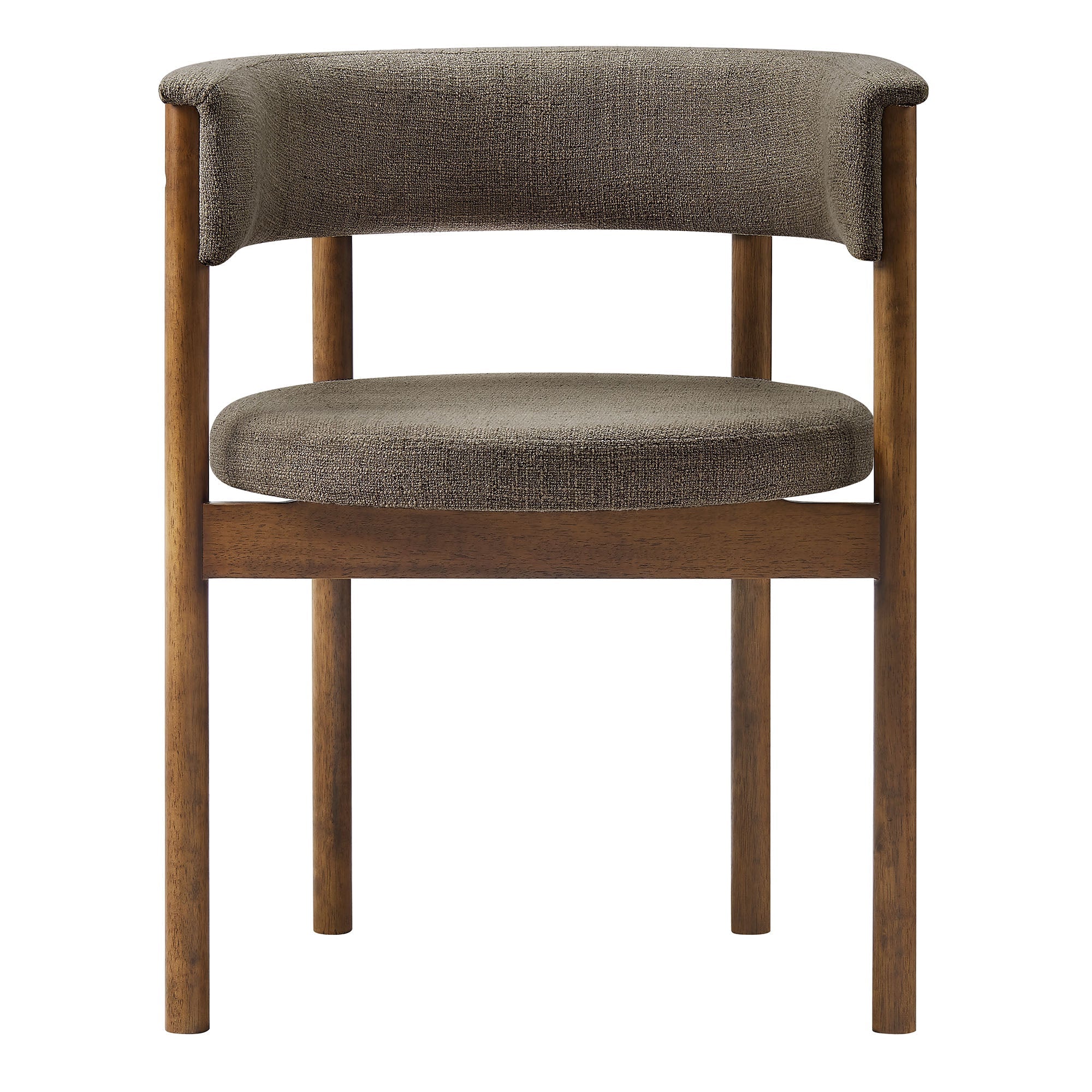 Clea Curved Upholstered Dining Chairs Set of 2